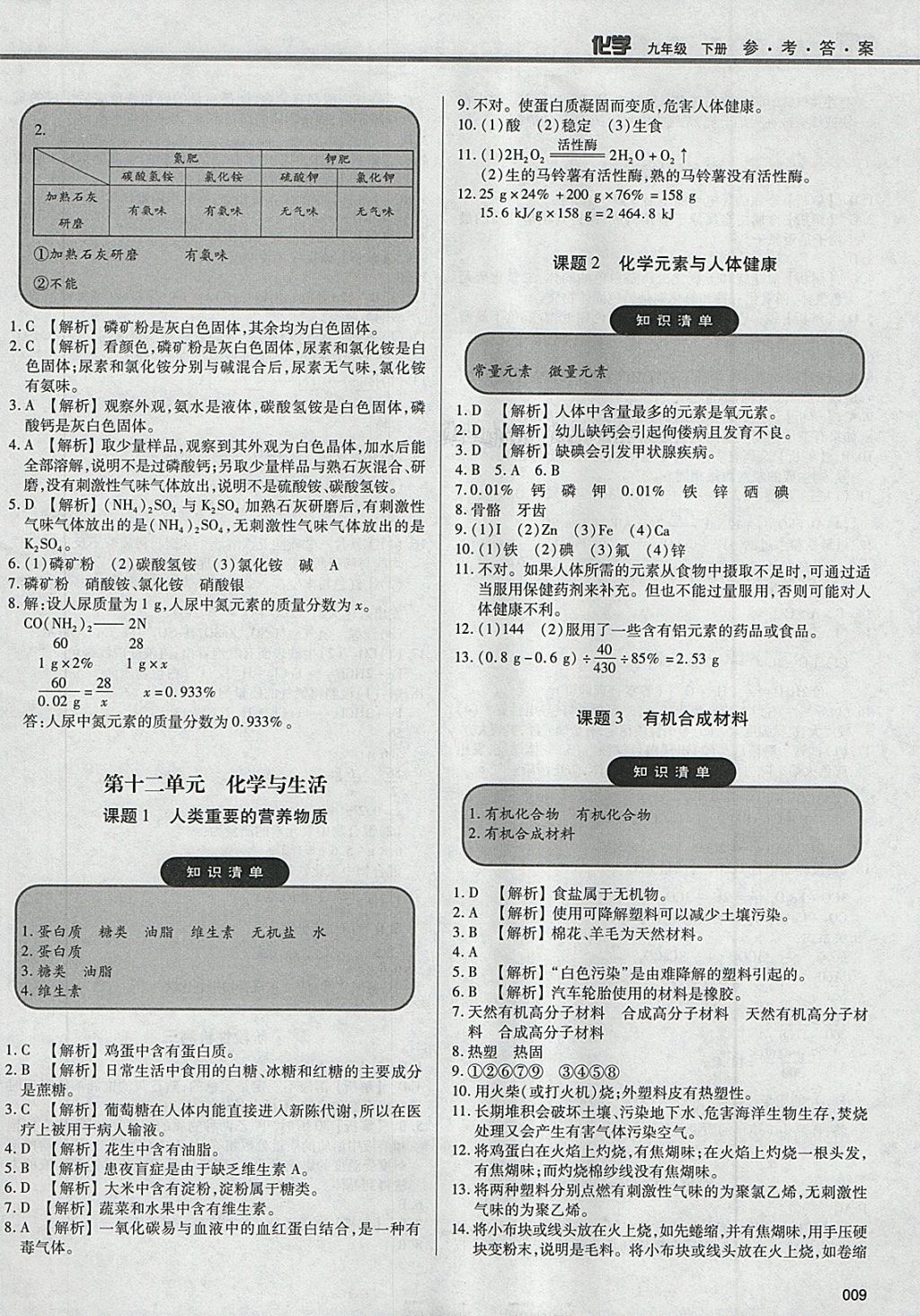 2018年學(xué)習(xí)質(zhì)量監(jiān)測九年級化學(xué)下冊人教版 第9頁