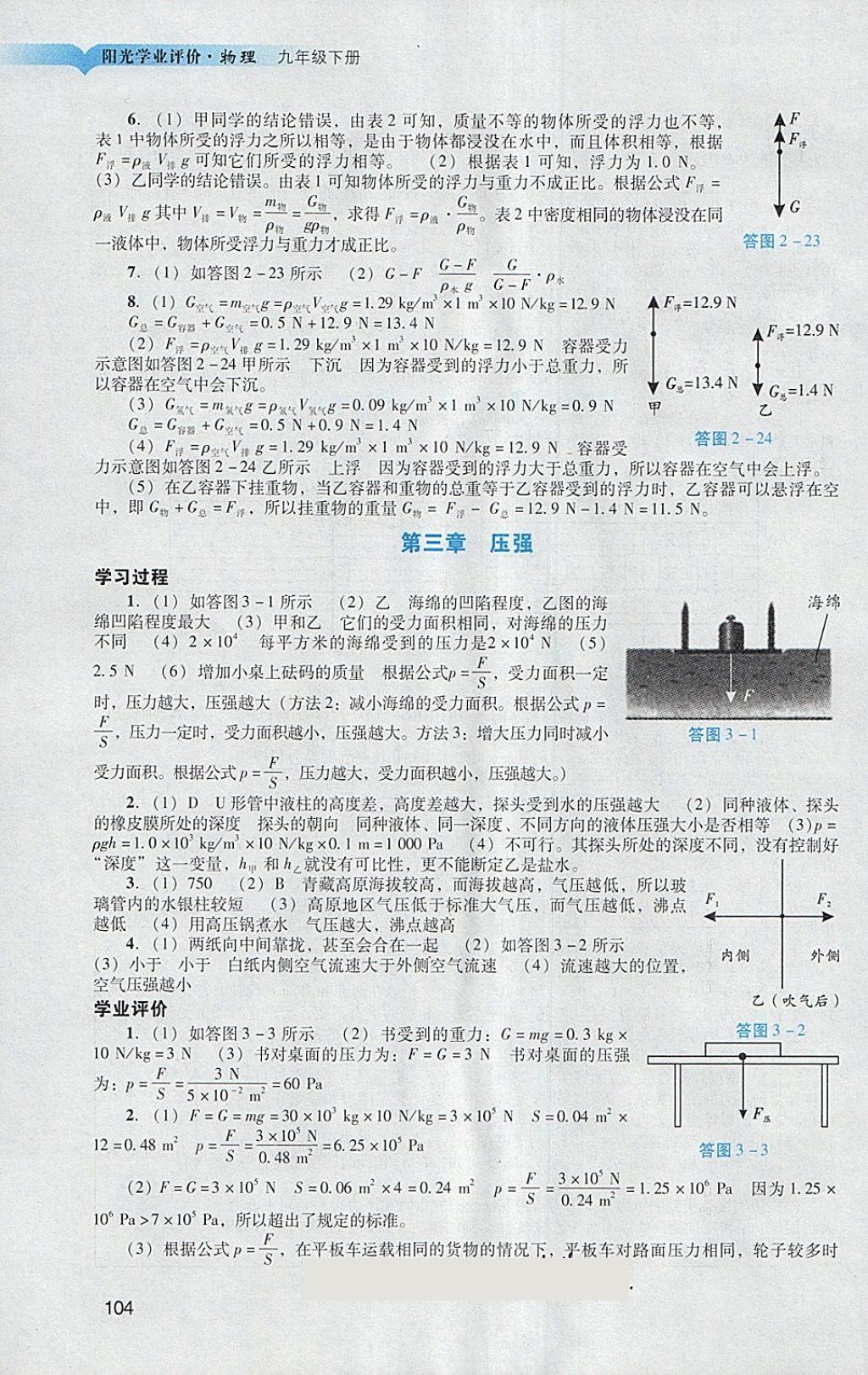 2018年陽光學(xué)業(yè)評價九年級物理下冊人教版 第6頁