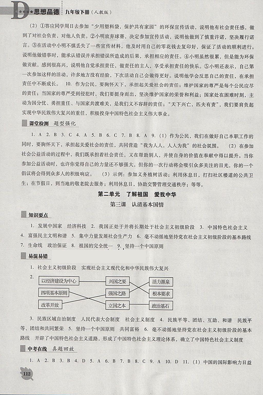 2018年新課程思想品德能力培養(yǎng)九年級下冊人教版D版 第2頁