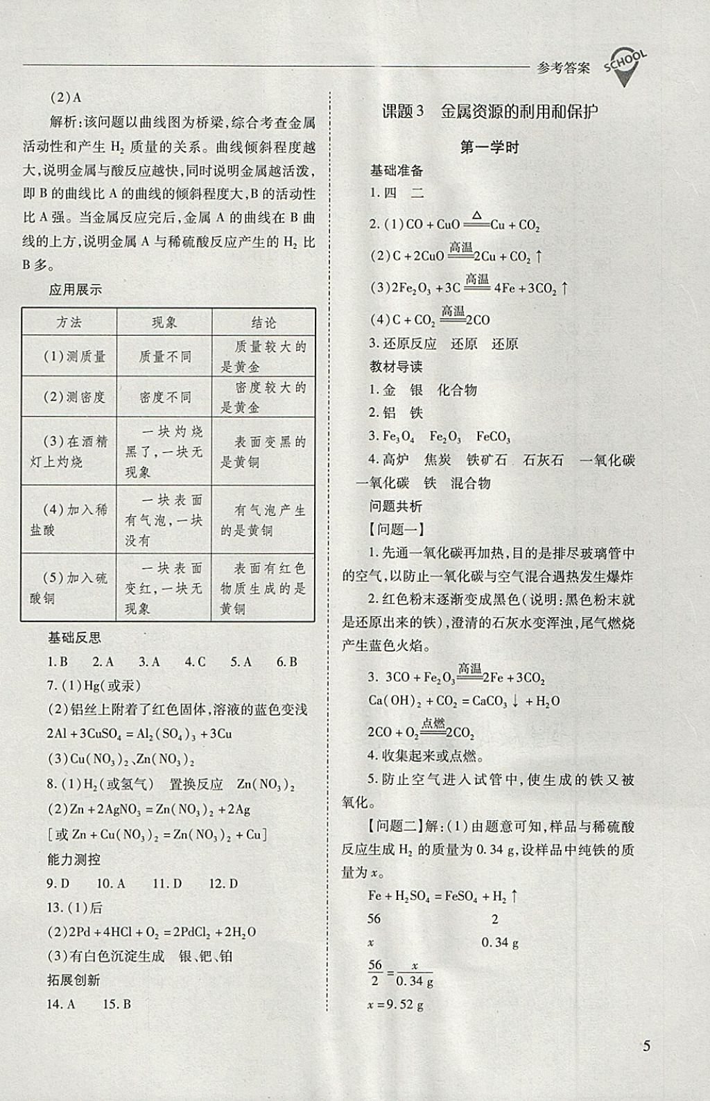 2018年新课程问题解决导学方案九年级化学下册人教版 第5页