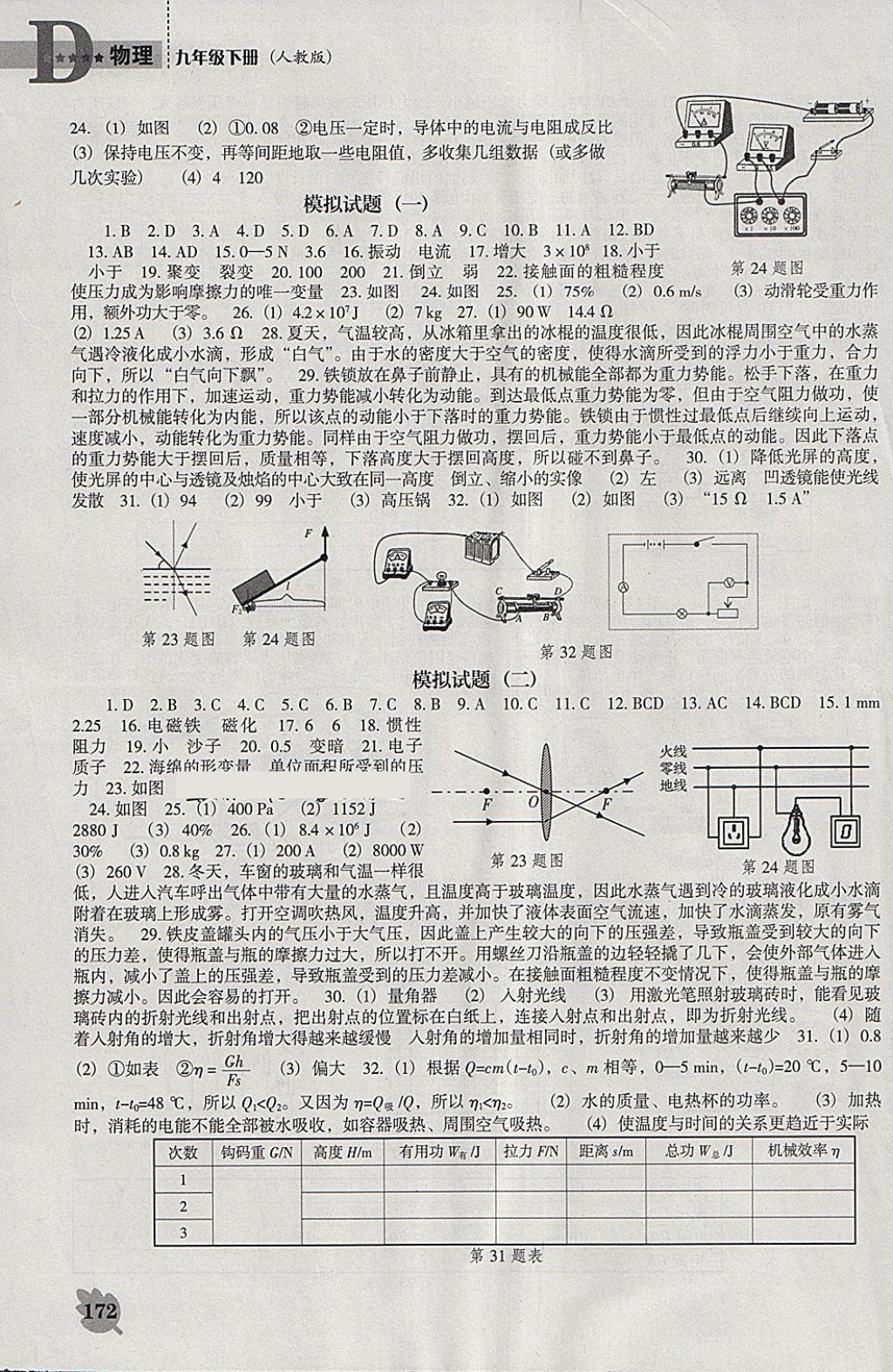 2018年新課程物理能力培養(yǎng)九年級(jí)下冊(cè)人教版D版 第12頁(yè)