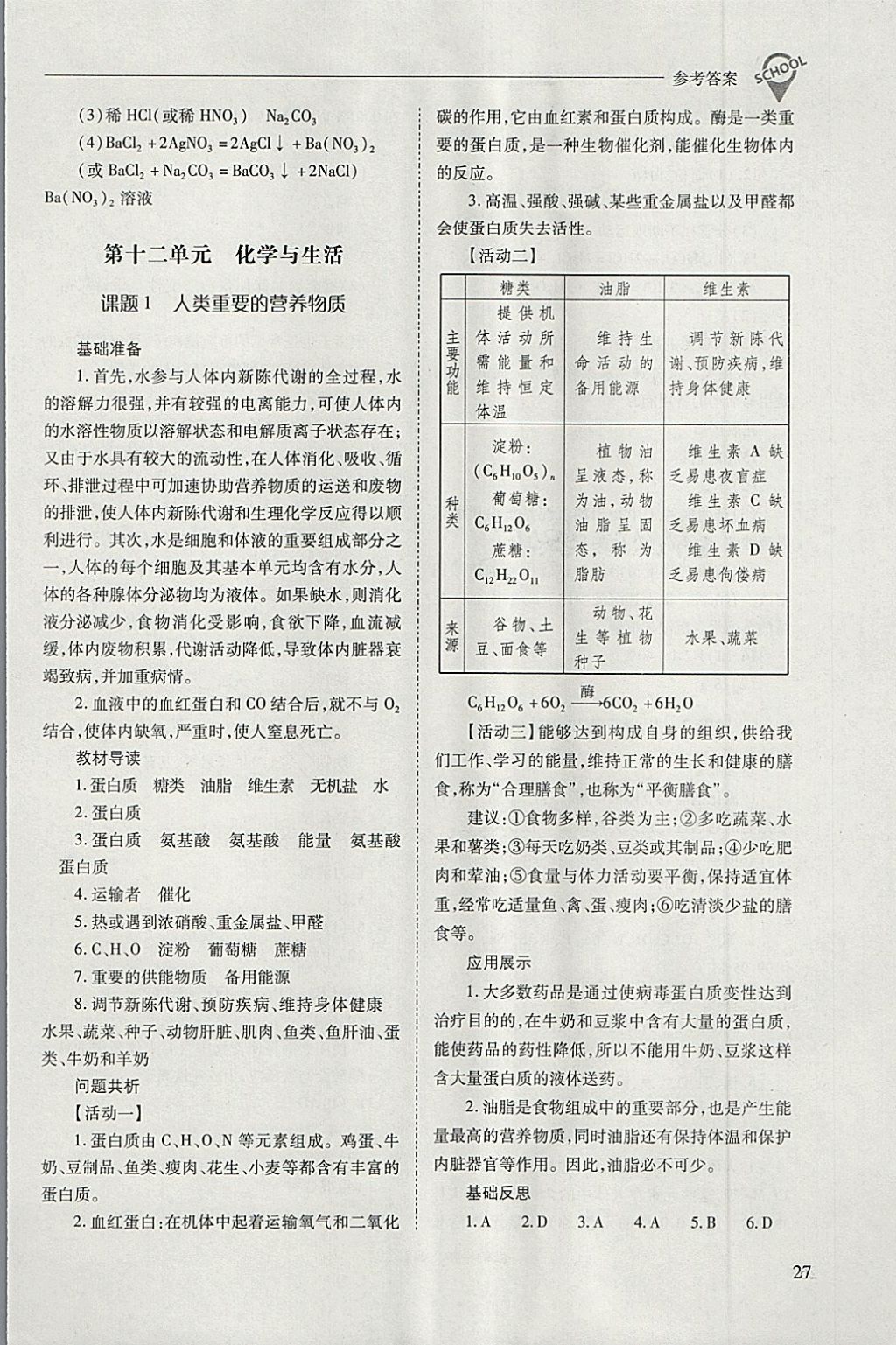 2018年新课程问题解决导学方案九年级化学下册人教版 第27页