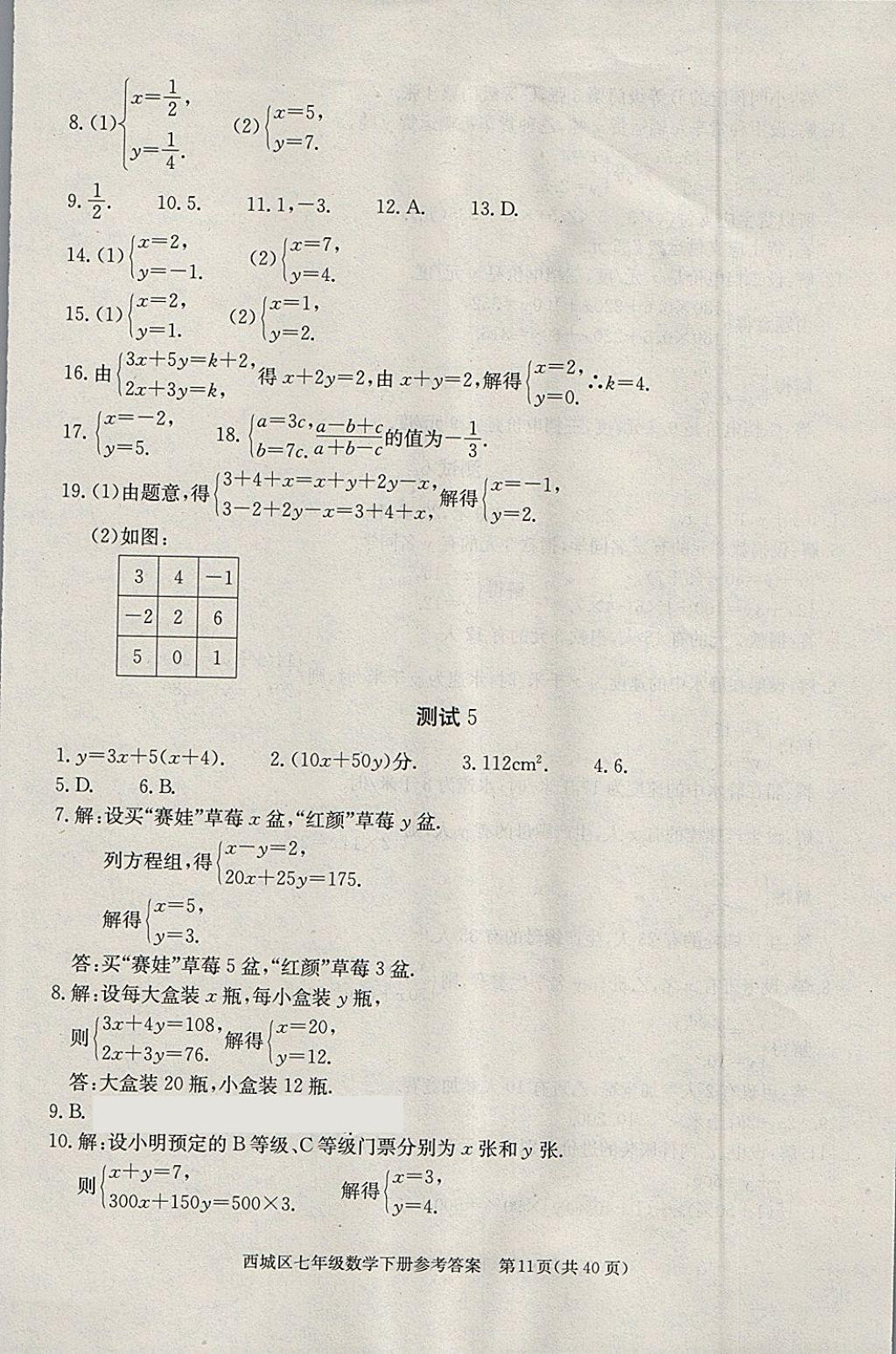 2018年學(xué)習(xí)探究診斷七年級數(shù)學(xué)下冊 第11頁