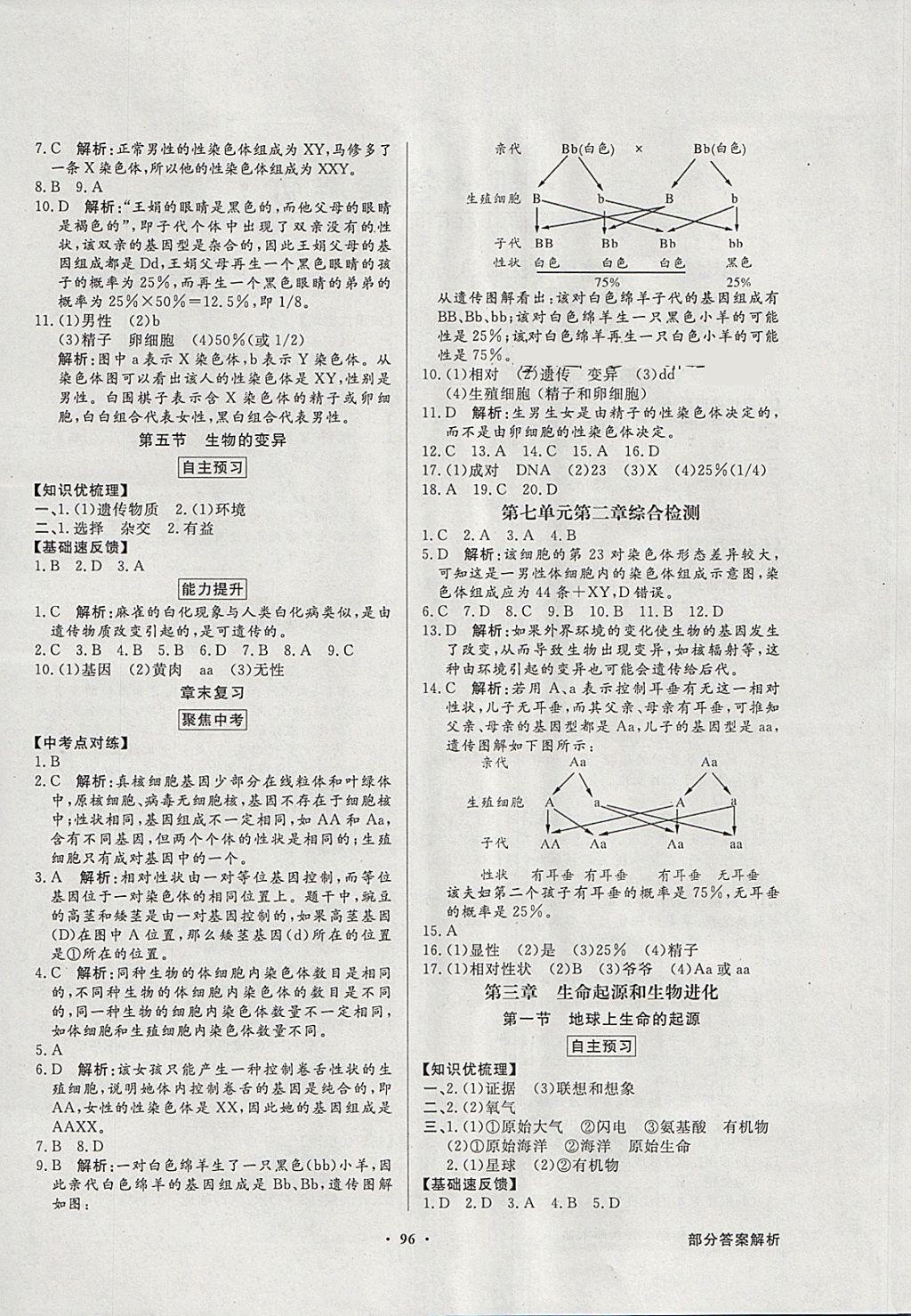 2018年同步導(dǎo)學(xué)與優(yōu)化訓(xùn)練八年級生物學(xué)下冊人教版 第4頁