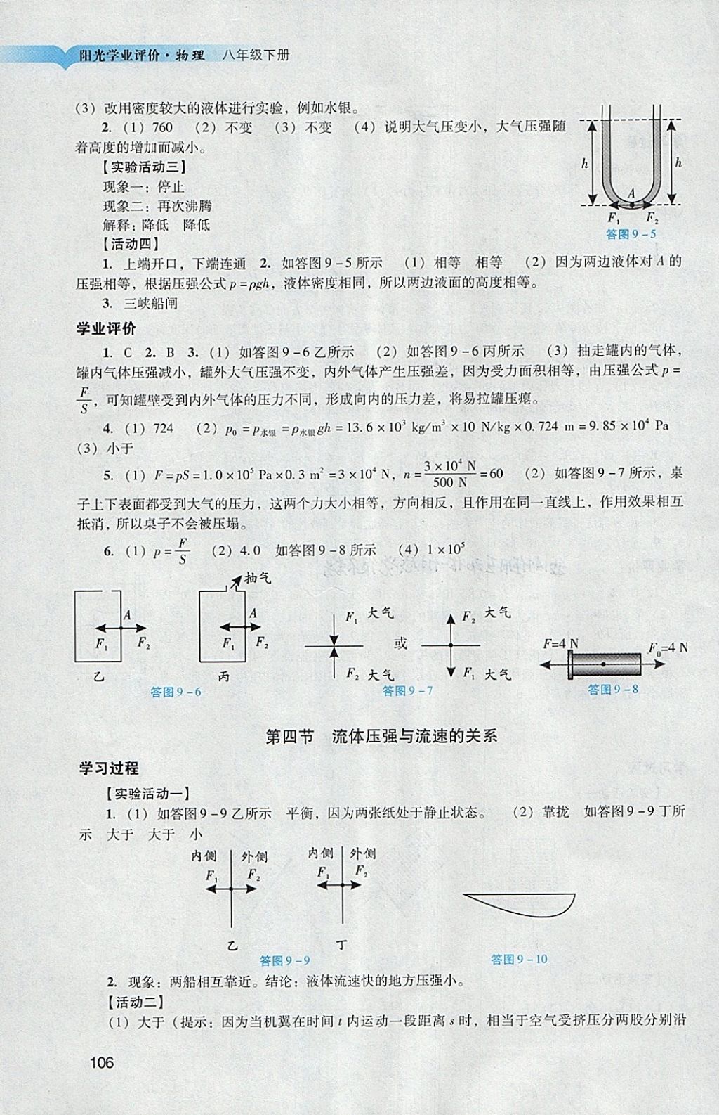 2018年陽光學業(yè)評價八年級物理下冊人教版 第8頁