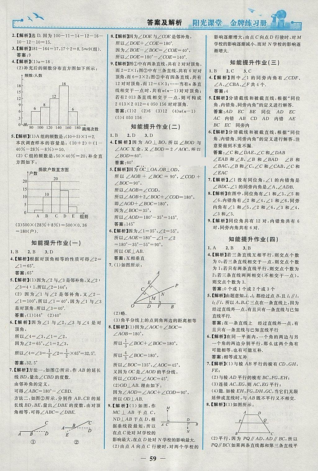 2018年陽光課堂金牌練習(xí)冊(cè)七年級(jí)數(shù)學(xué)下冊(cè)人教版 第11頁