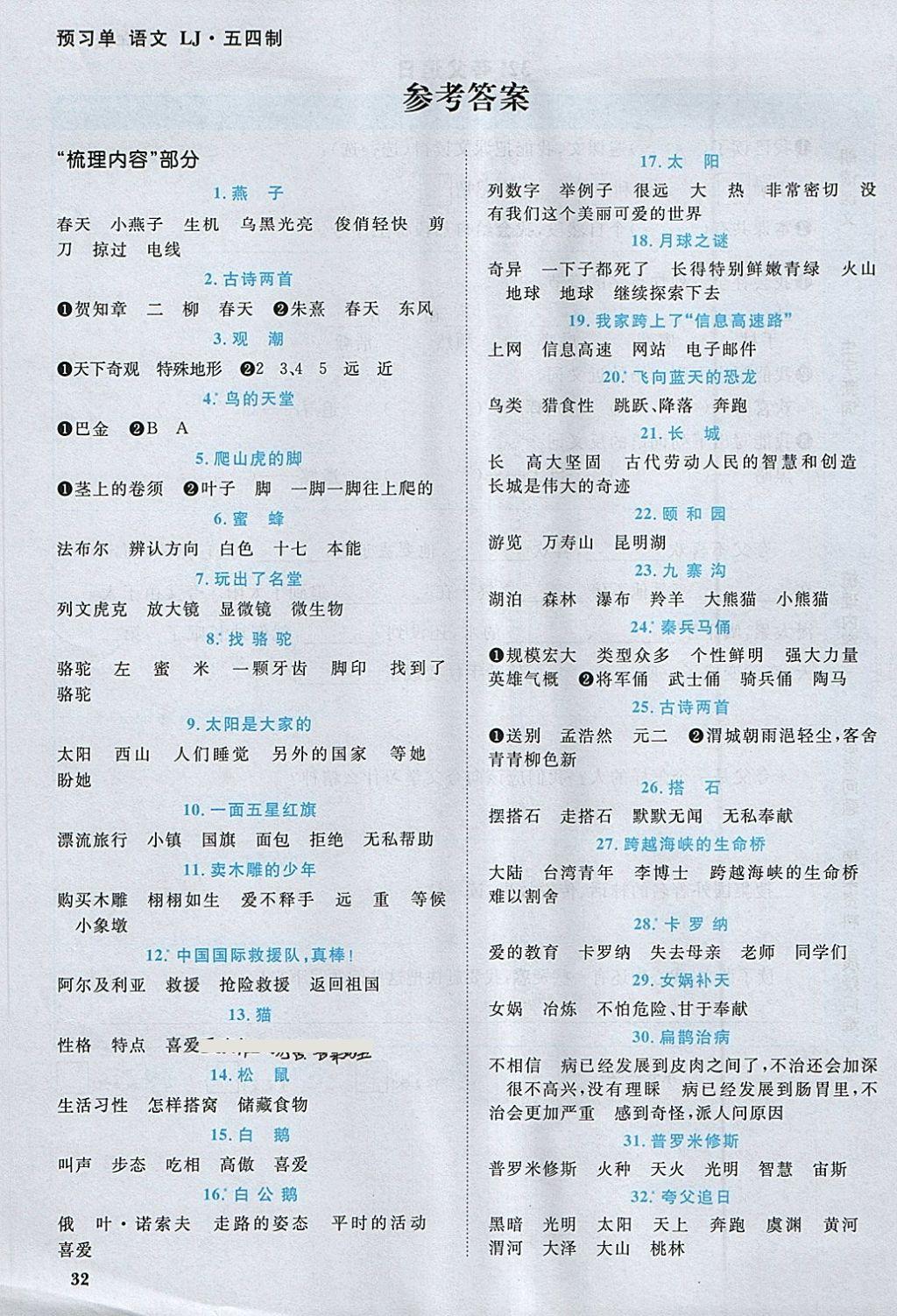 2018年陽光同學(xué)課時(shí)優(yōu)化作業(yè)三年級語文下冊魯教版五四制山東專版 第9頁