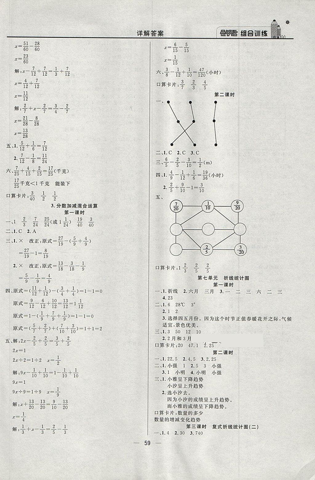 2018年東方傳媒金鑰匙組合訓(xùn)練五年級(jí)數(shù)學(xué)下冊(cè)人教版 第7頁(yè)