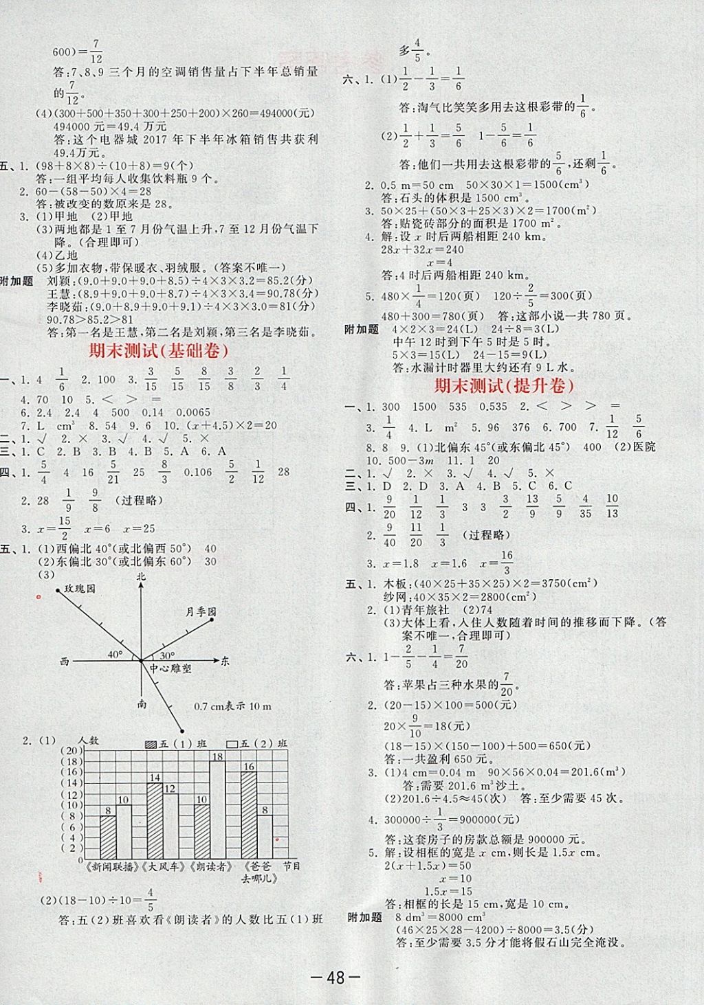 2018年53天天练小学数学五年级下册北师大版 第4页