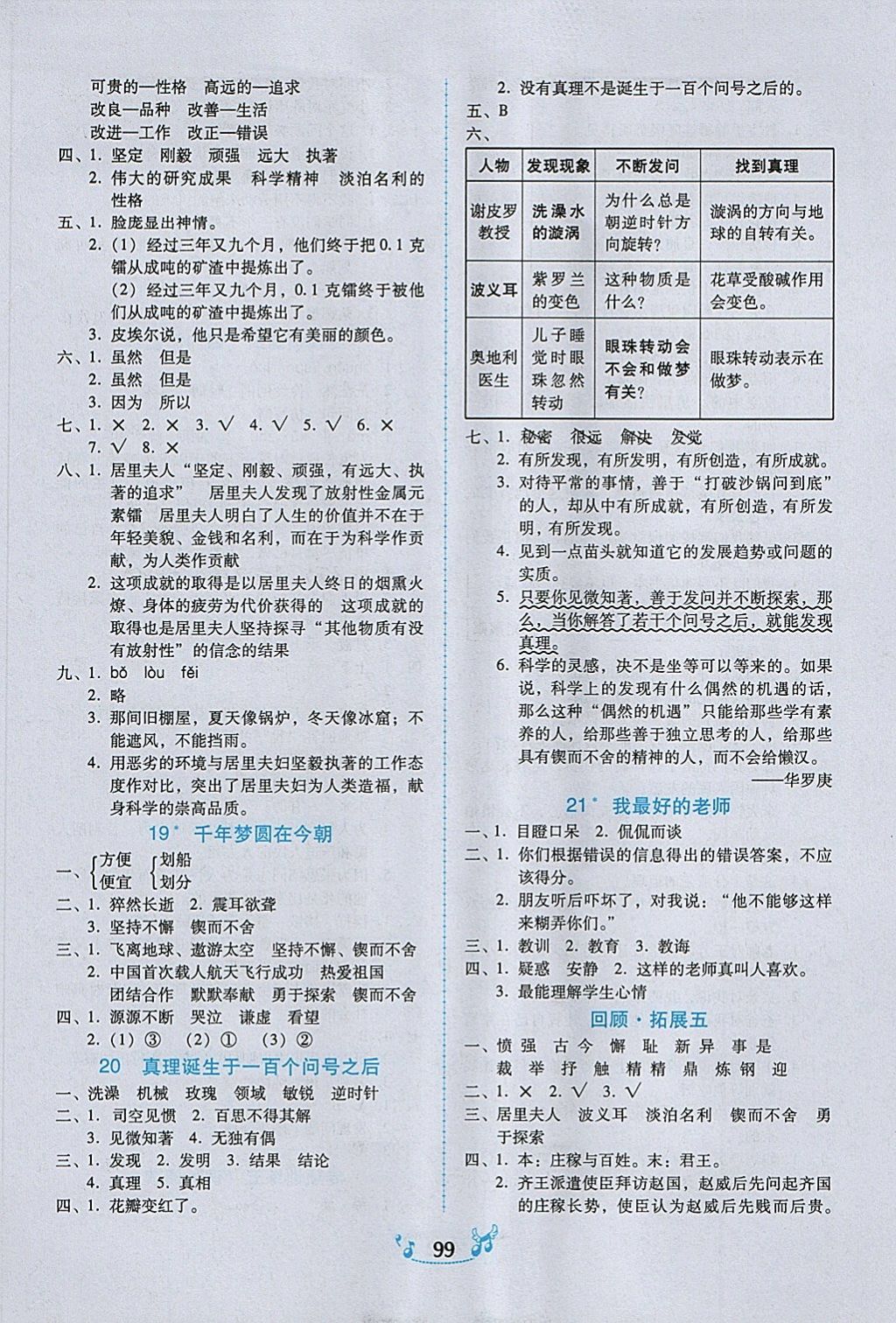 2018年百年學(xué)典課時(shí)學(xué)練測六年級(jí)語文下冊(cè)人教版 第5頁