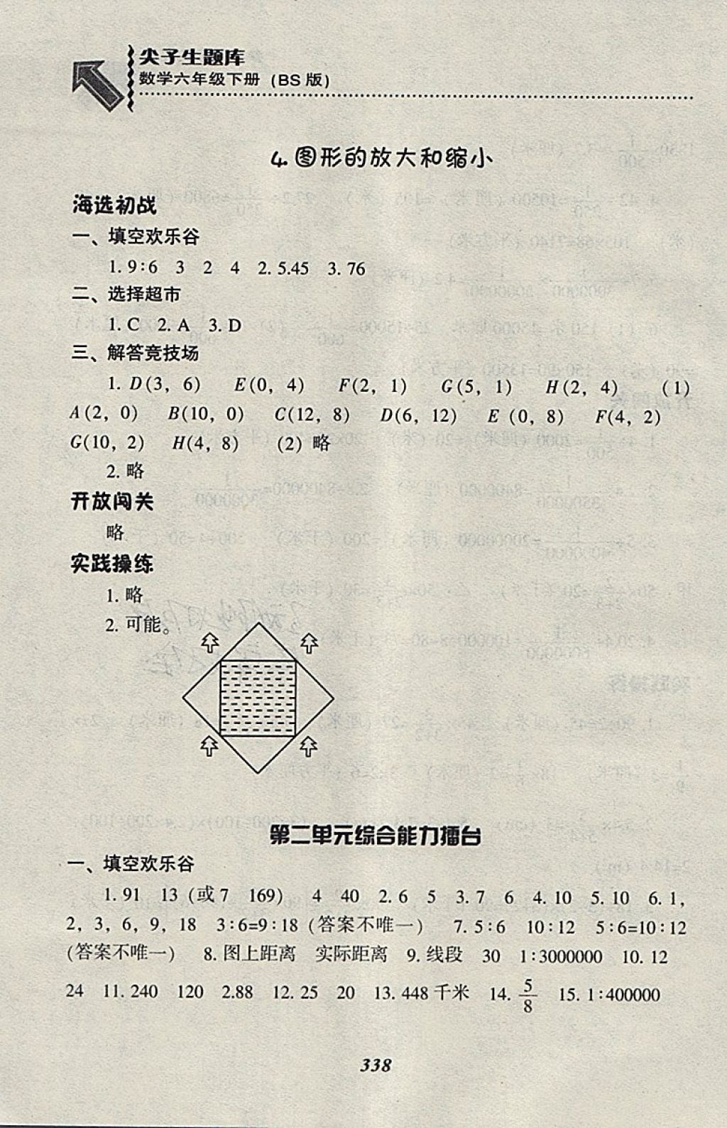 2018年尖子生題庫六年級數(shù)學(xué)下冊北師大版 第15頁