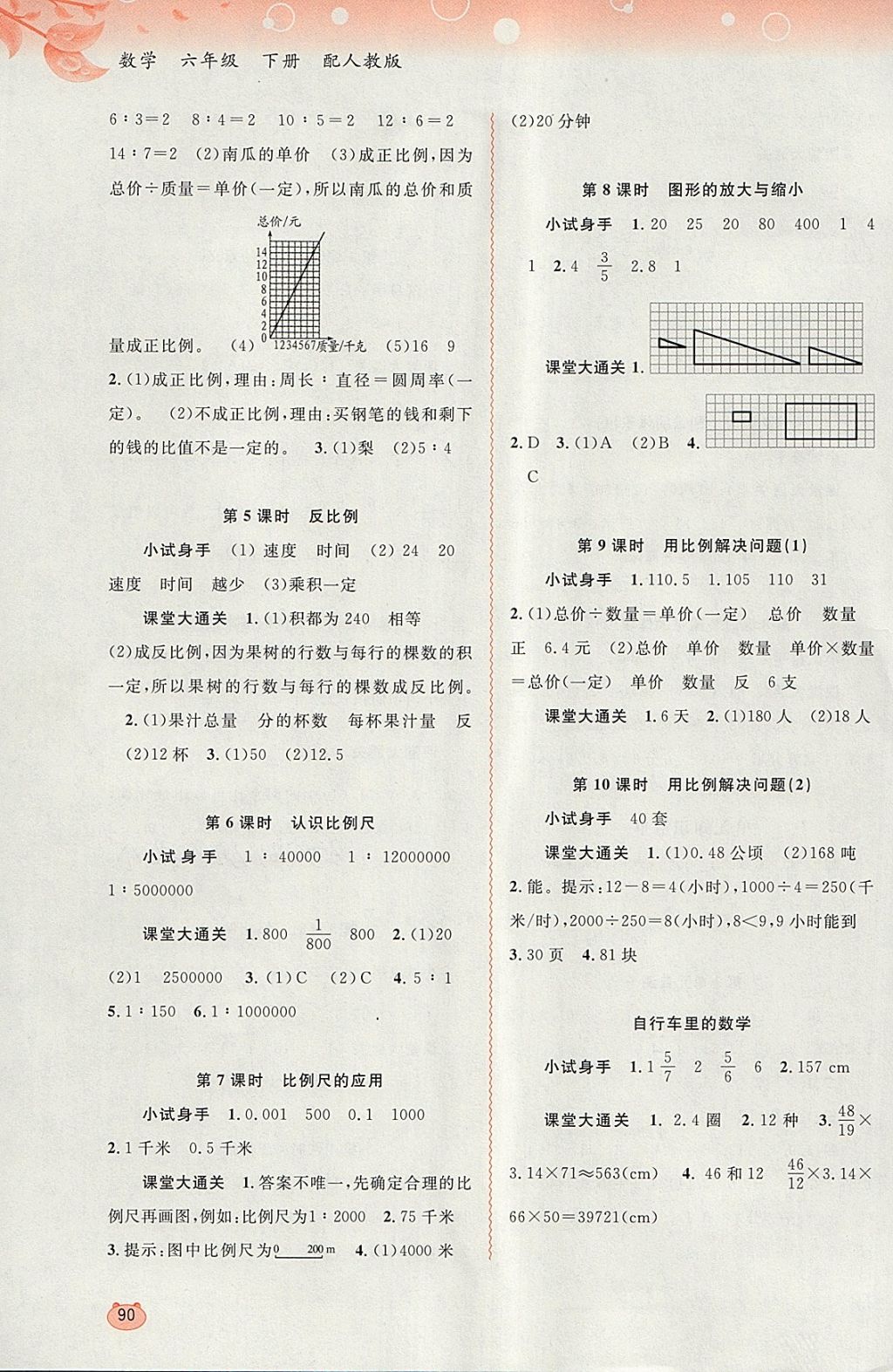 2018年新課程學(xué)習(xí)與測評同步學(xué)習(xí)六年級數(shù)學(xué)下冊人教版 第4頁