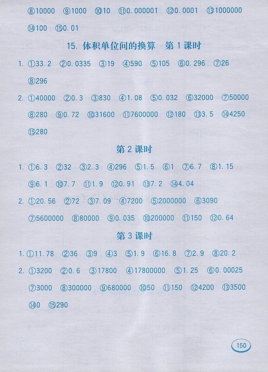 2018年七彩口算題卡五年級下冊人教版 第10頁