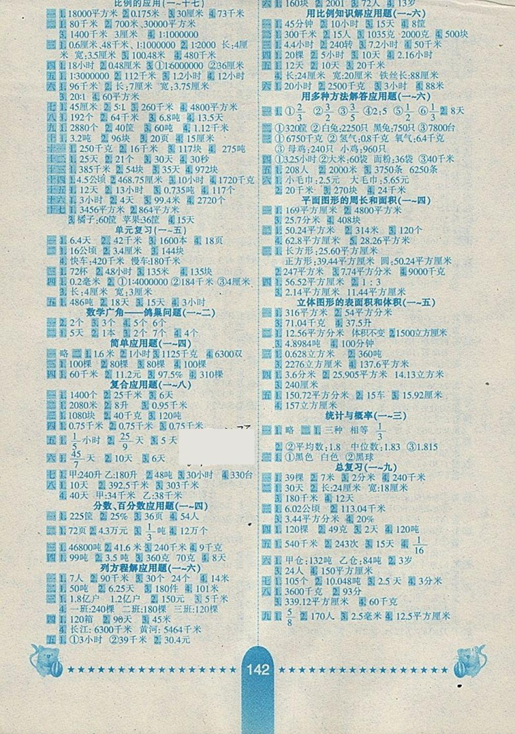 2018年名師伴你行小學(xué)生10分鐘應(yīng)用題天天練六年級(jí)下冊(cè)人教版 第2頁(yè)