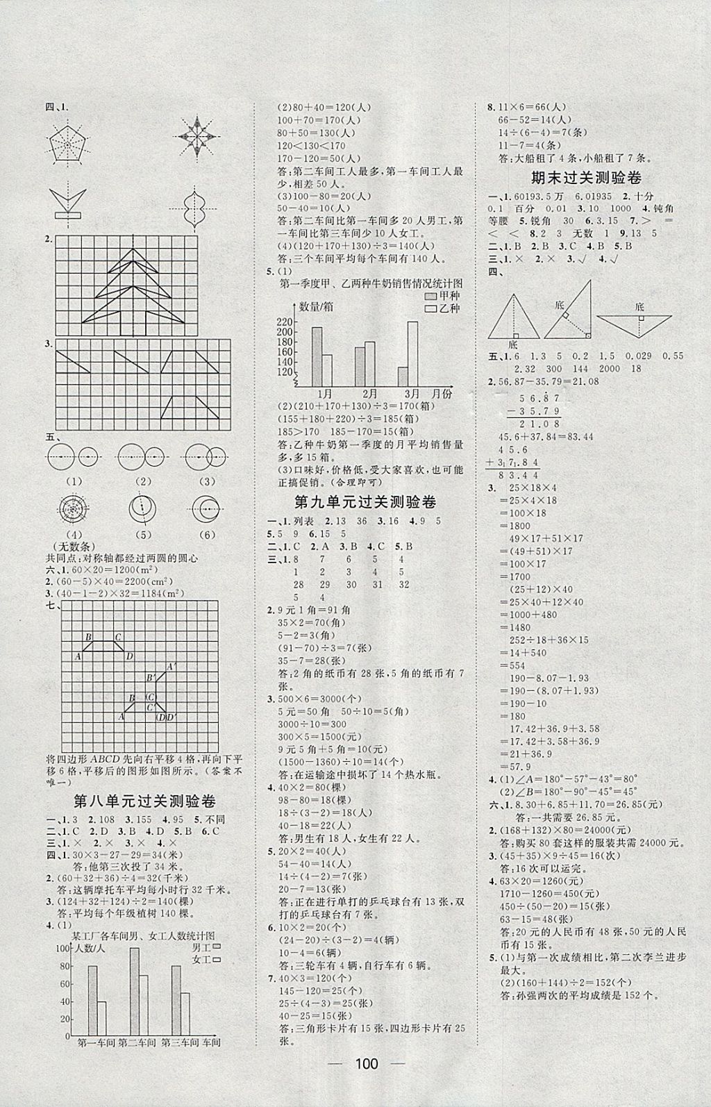 2018年陽光計(jì)劃第一步四年級數(shù)學(xué)下冊人教版 第10頁