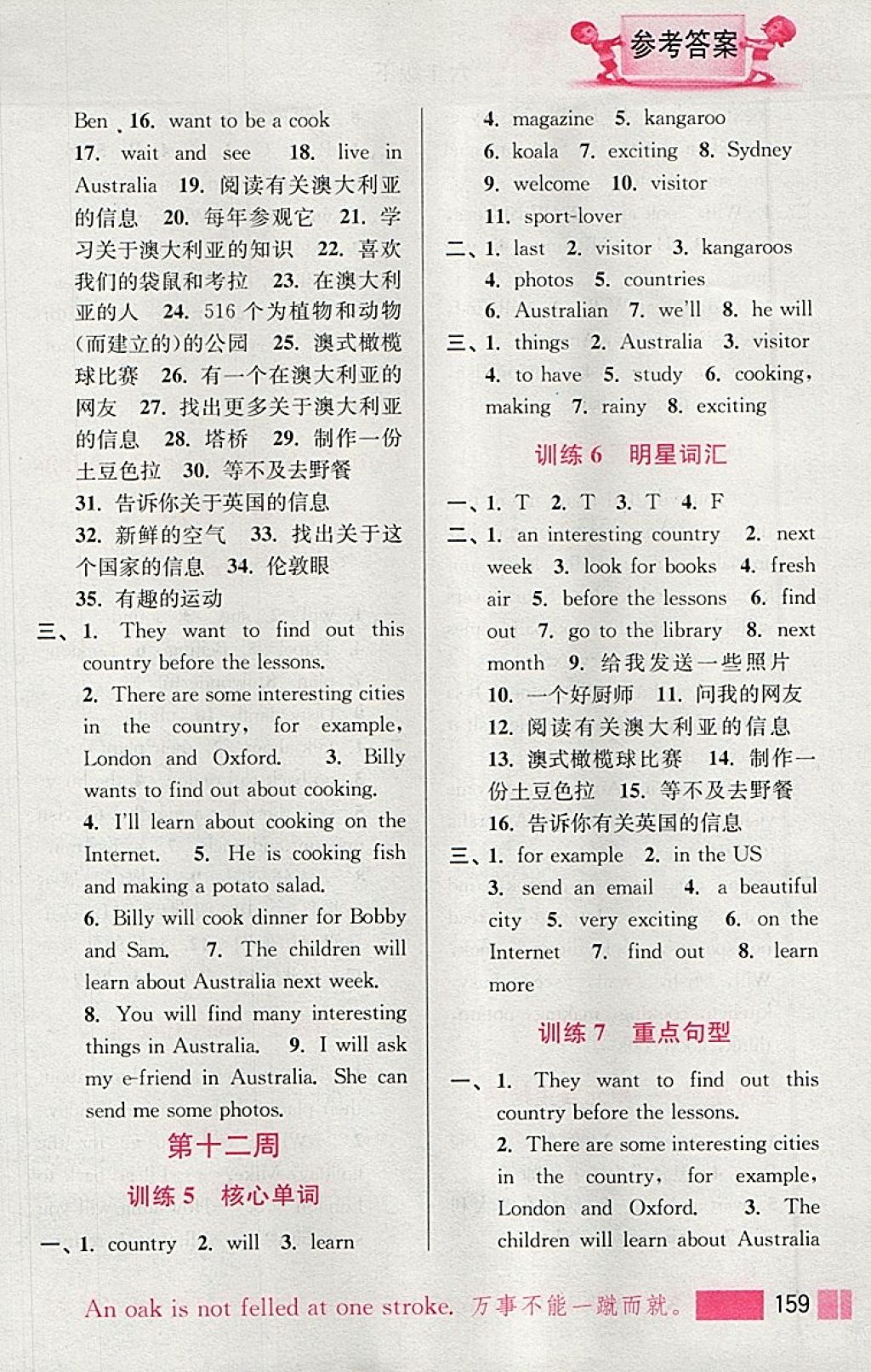 2018年小學(xué)英語(yǔ)默寫高手六年級(jí)下冊(cè)江蘇版江蘇鳳凰美術(shù)出版社 參考答案第15頁(yè)