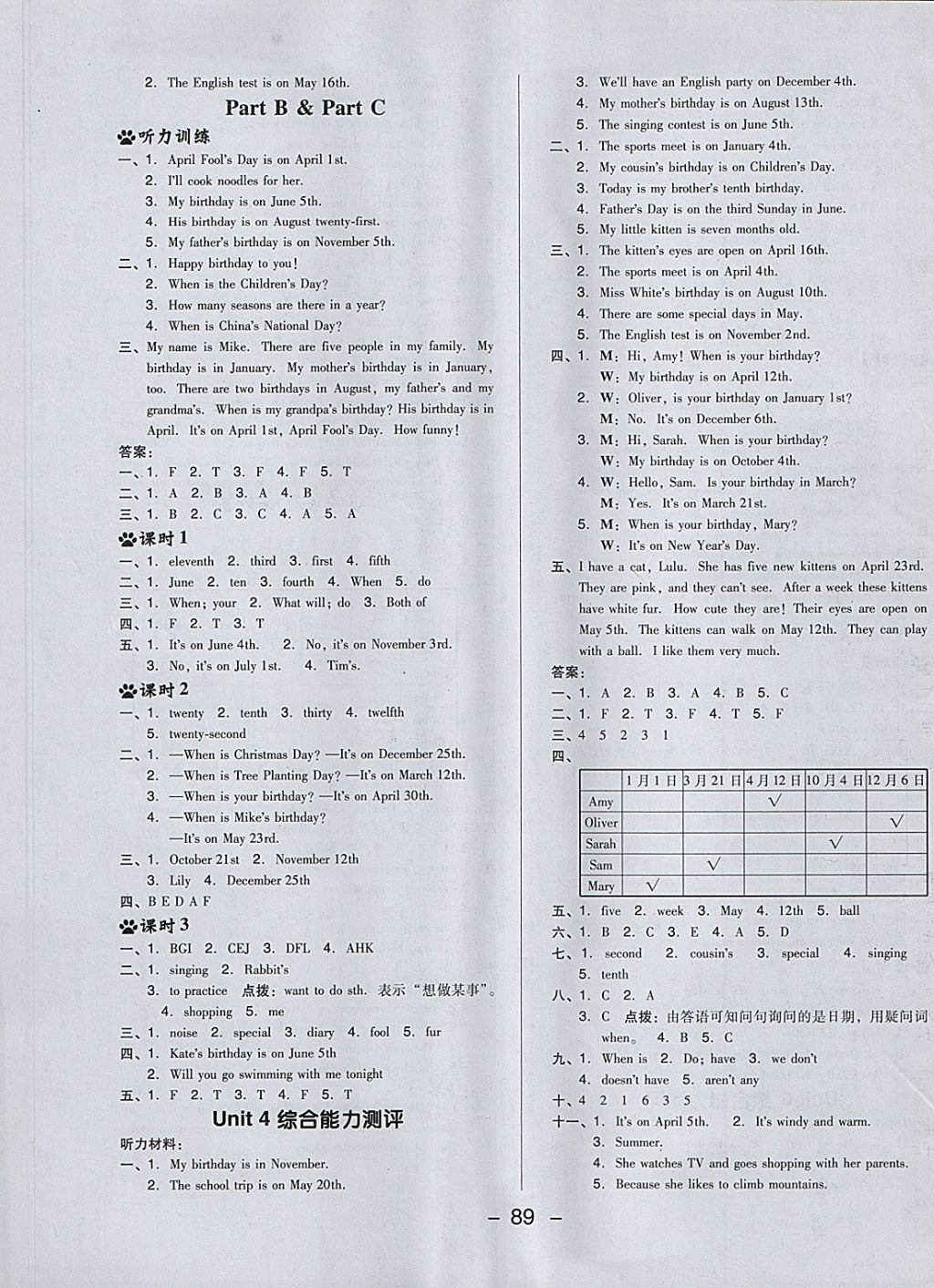 2018年綜合應(yīng)用創(chuàng)新題典中點(diǎn)五年級英語下冊人教PEP版三起 第9頁