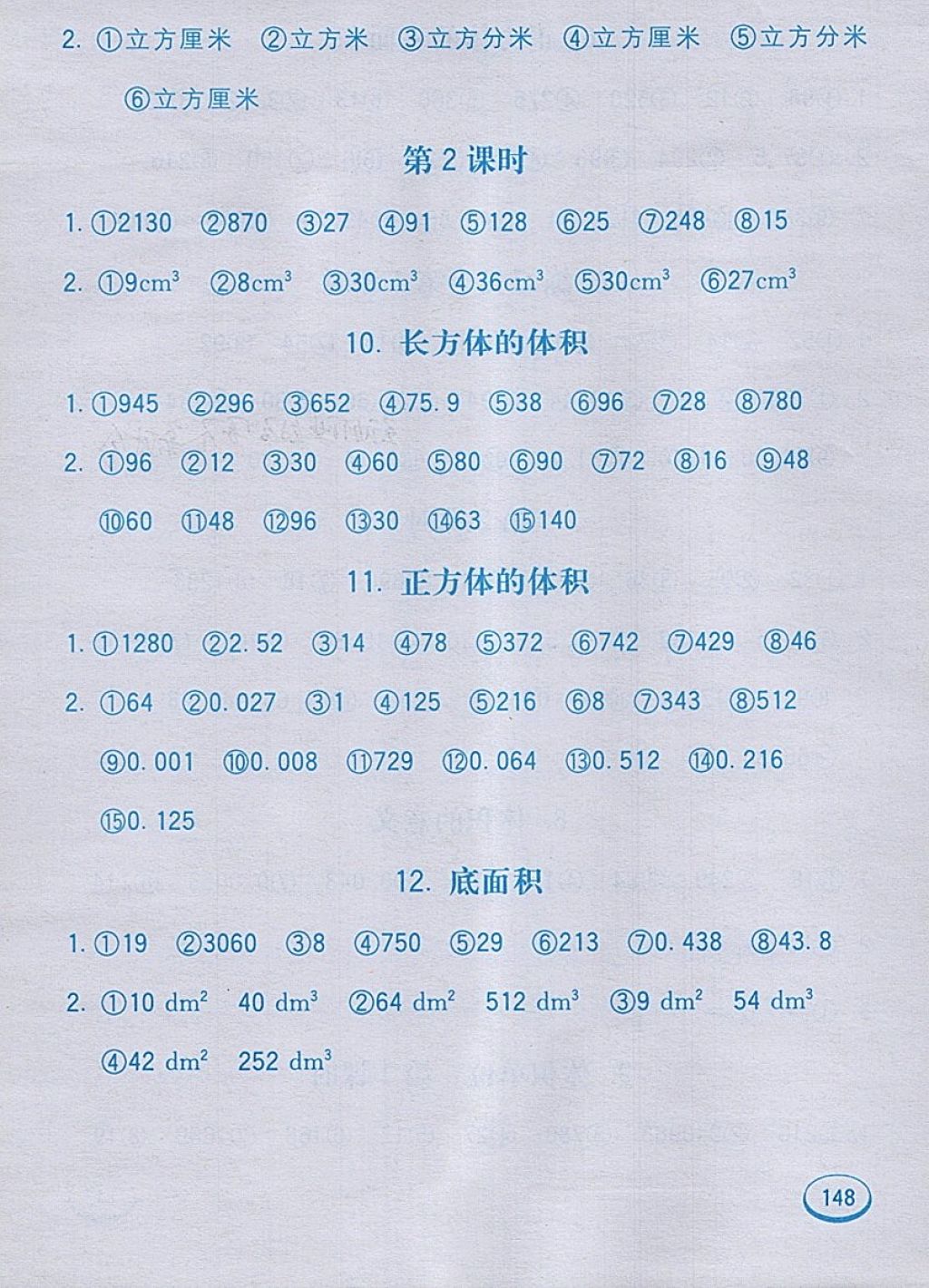 2018年七彩口算題卡五年級下冊人教版 第8頁