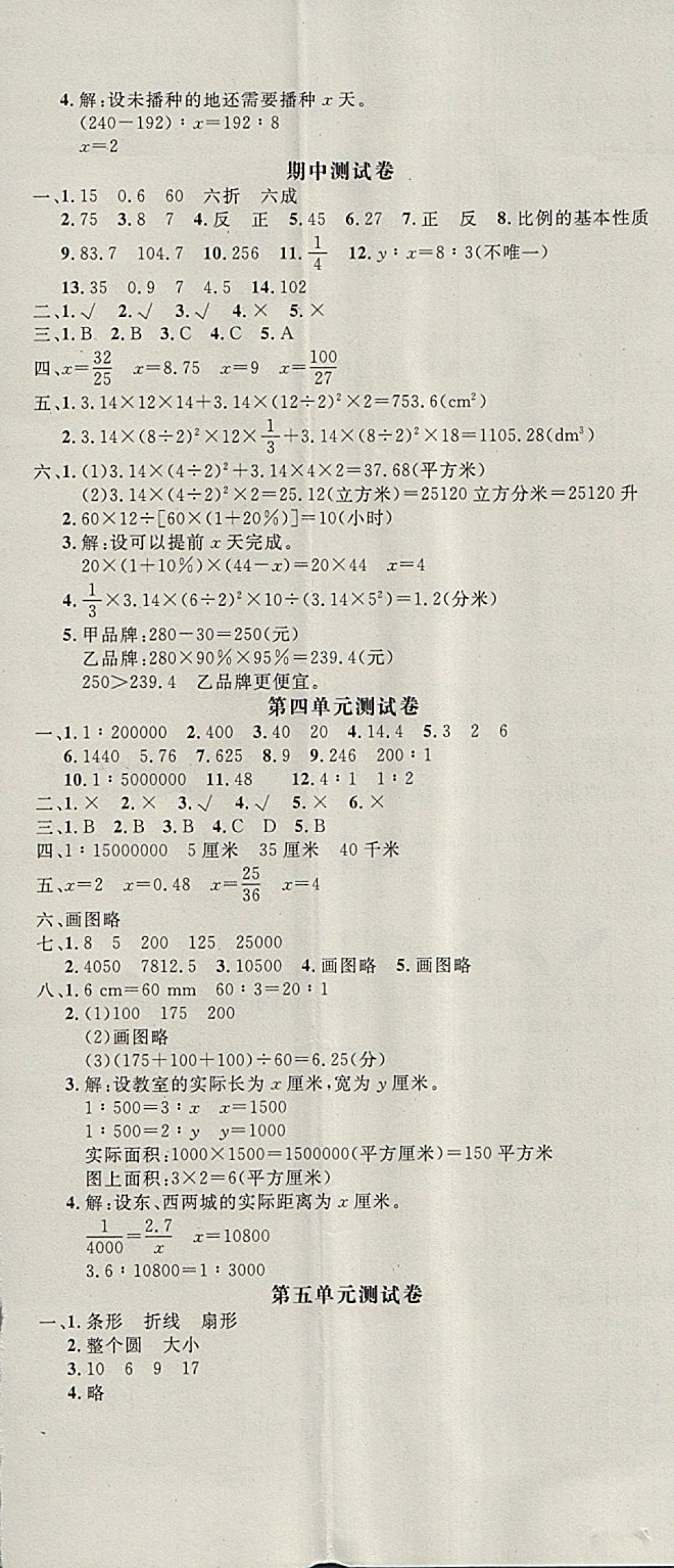 2018年非常1加1一課一練六年級(jí)數(shù)學(xué)下冊(cè)青島版 第17頁