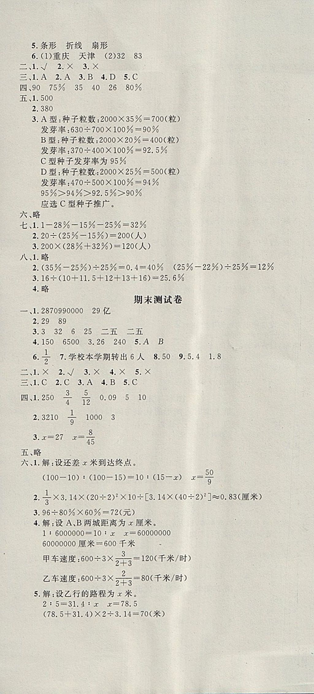 2018年非常1加1一課一練六年級數(shù)學下冊青島版 第18頁