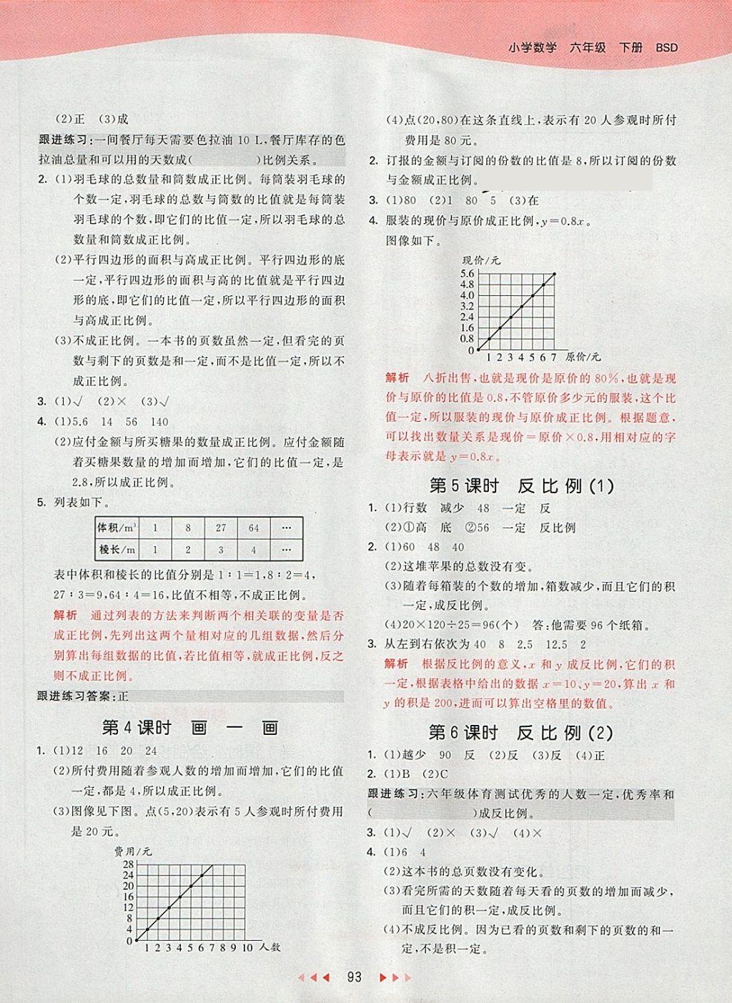 2018年53天天練小學(xué)數(shù)學(xué)六年級(jí)下冊北師大版 第13頁