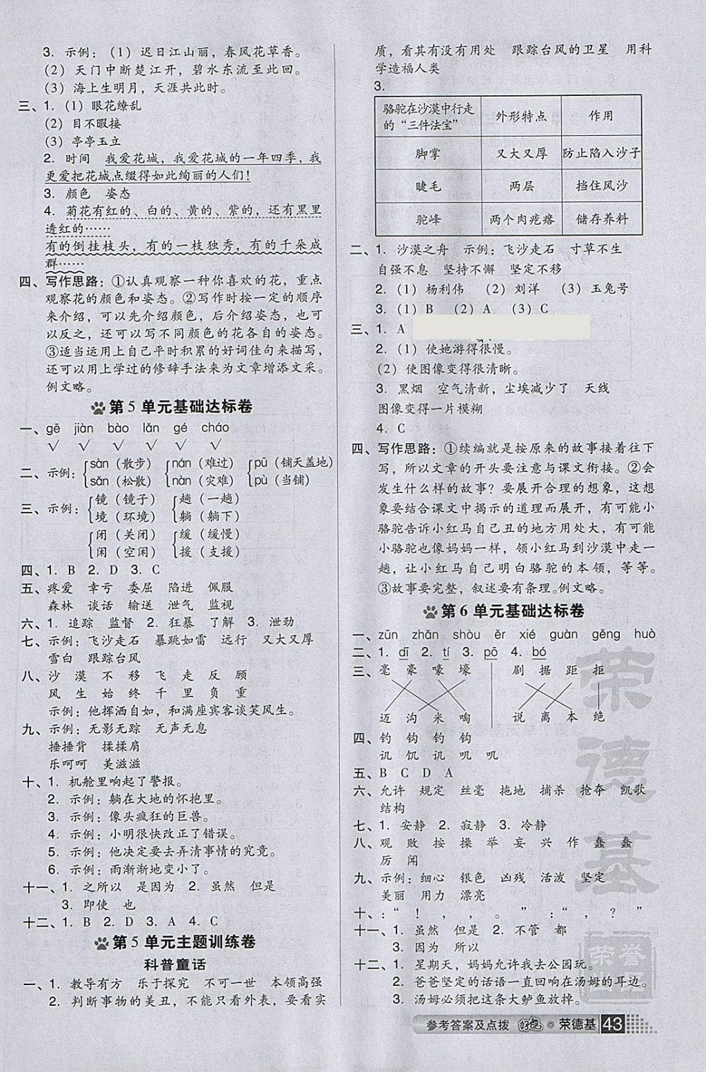 2018年好卷三年级语文下册苏教版 第3页