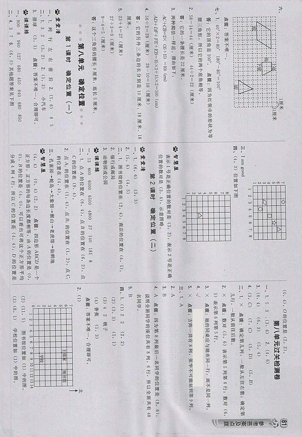 2018年綜合應(yīng)用創(chuàng)新題典中點(diǎn)四年級數(shù)學(xué)下冊蘇教版 參考答案第15頁