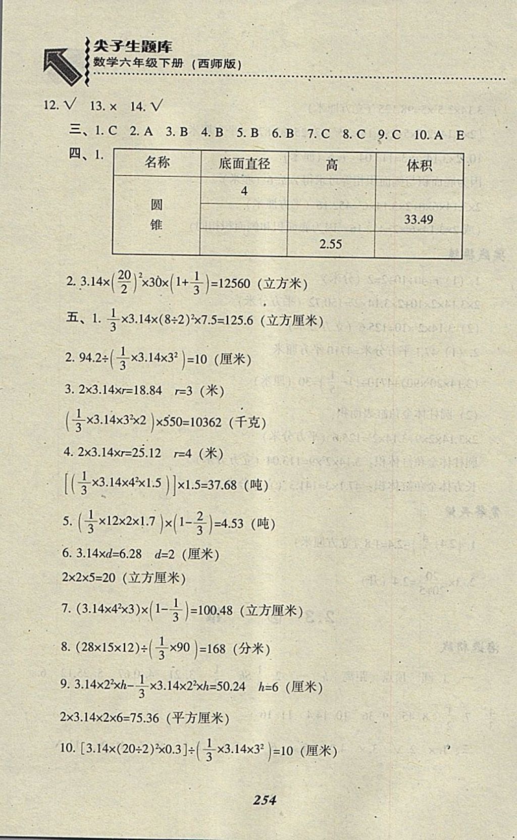 2018年尖子生題庫六年級(jí)數(shù)學(xué)下冊(cè)西師大版 第13頁