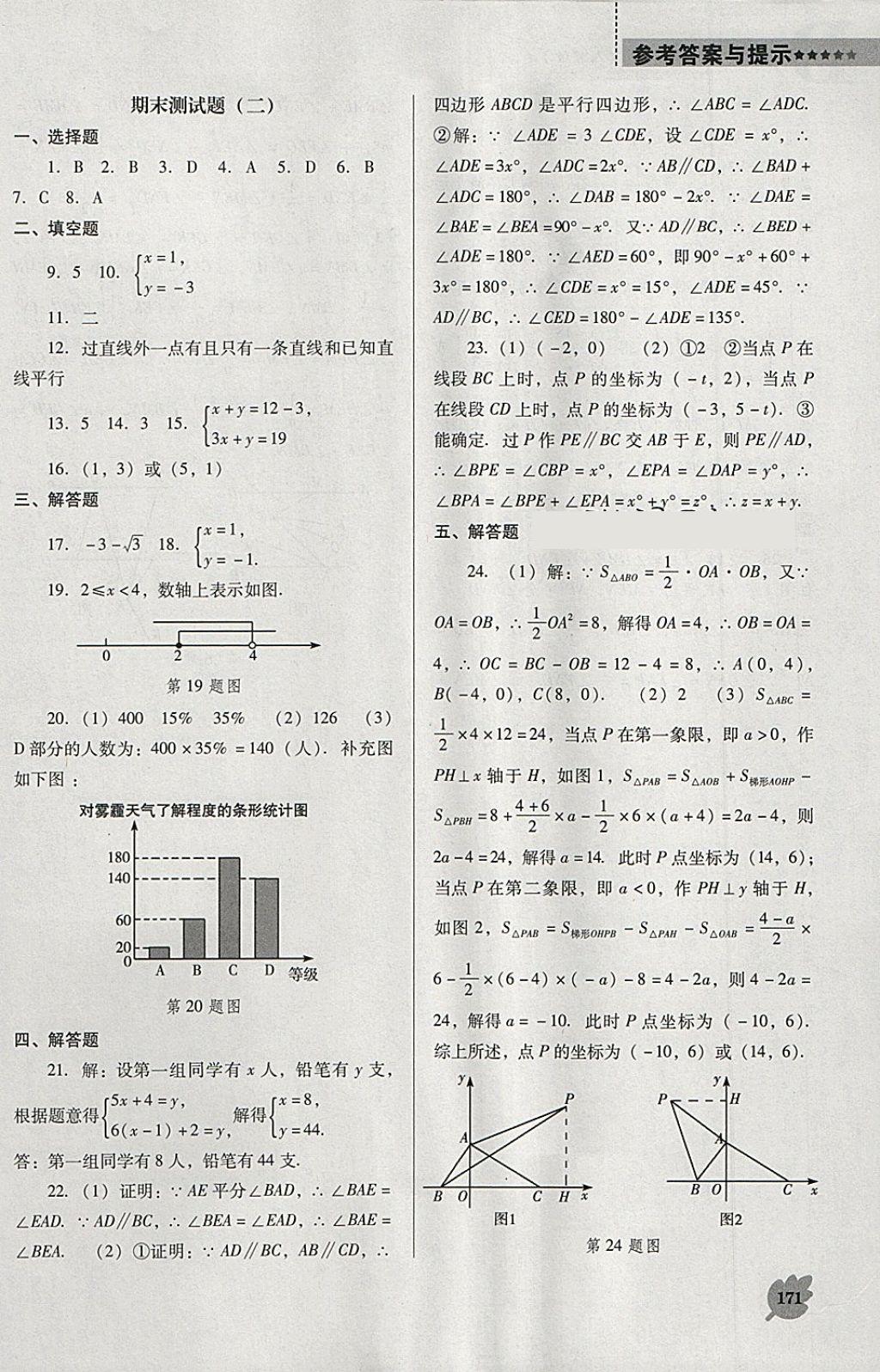 2018年新课程数学能力培养七年级下册人教版D版 第21页