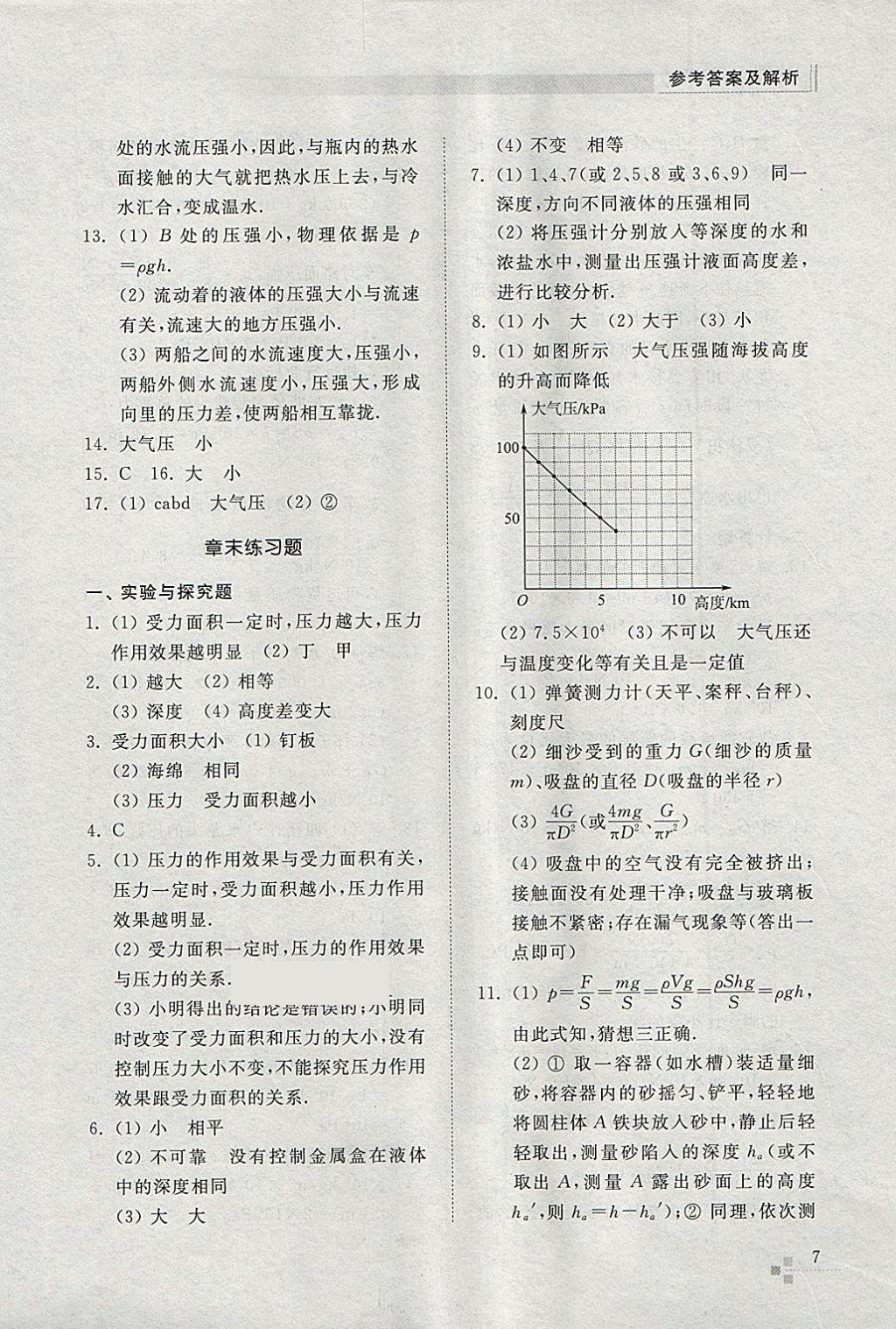 2018年綜合能力訓(xùn)練八年級(jí)物理下冊(cè)人教版 第7頁(yè)