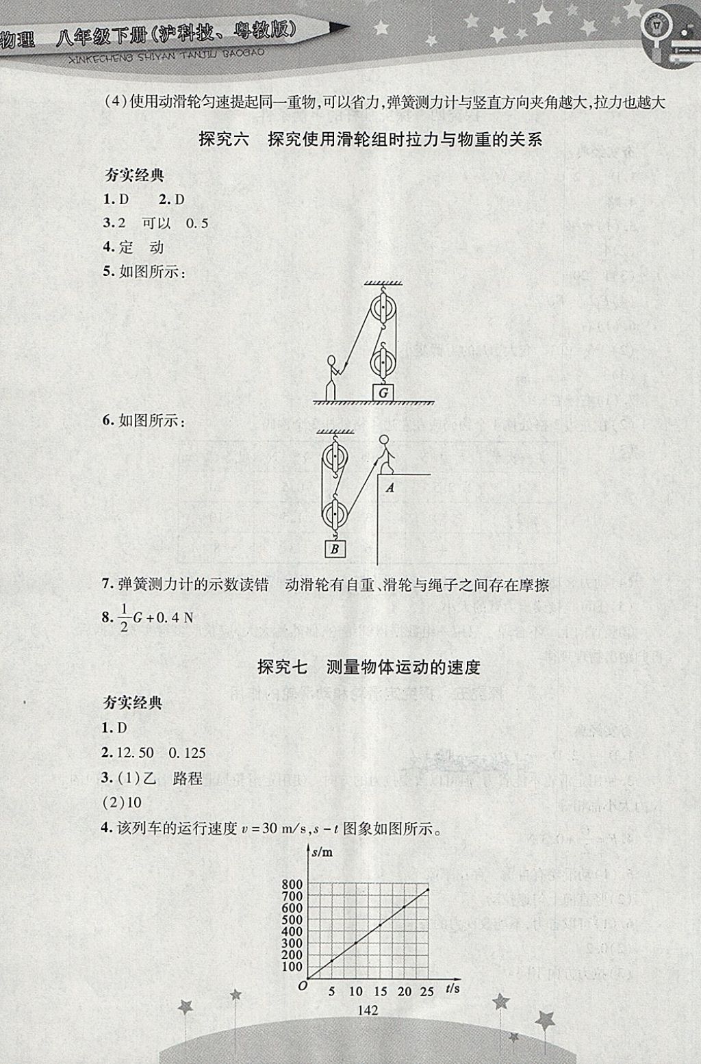 2018年新課程實(shí)驗(yàn)探究報(bào)告八年級(jí)物理下冊(cè)滬粵版 第4頁(yè)