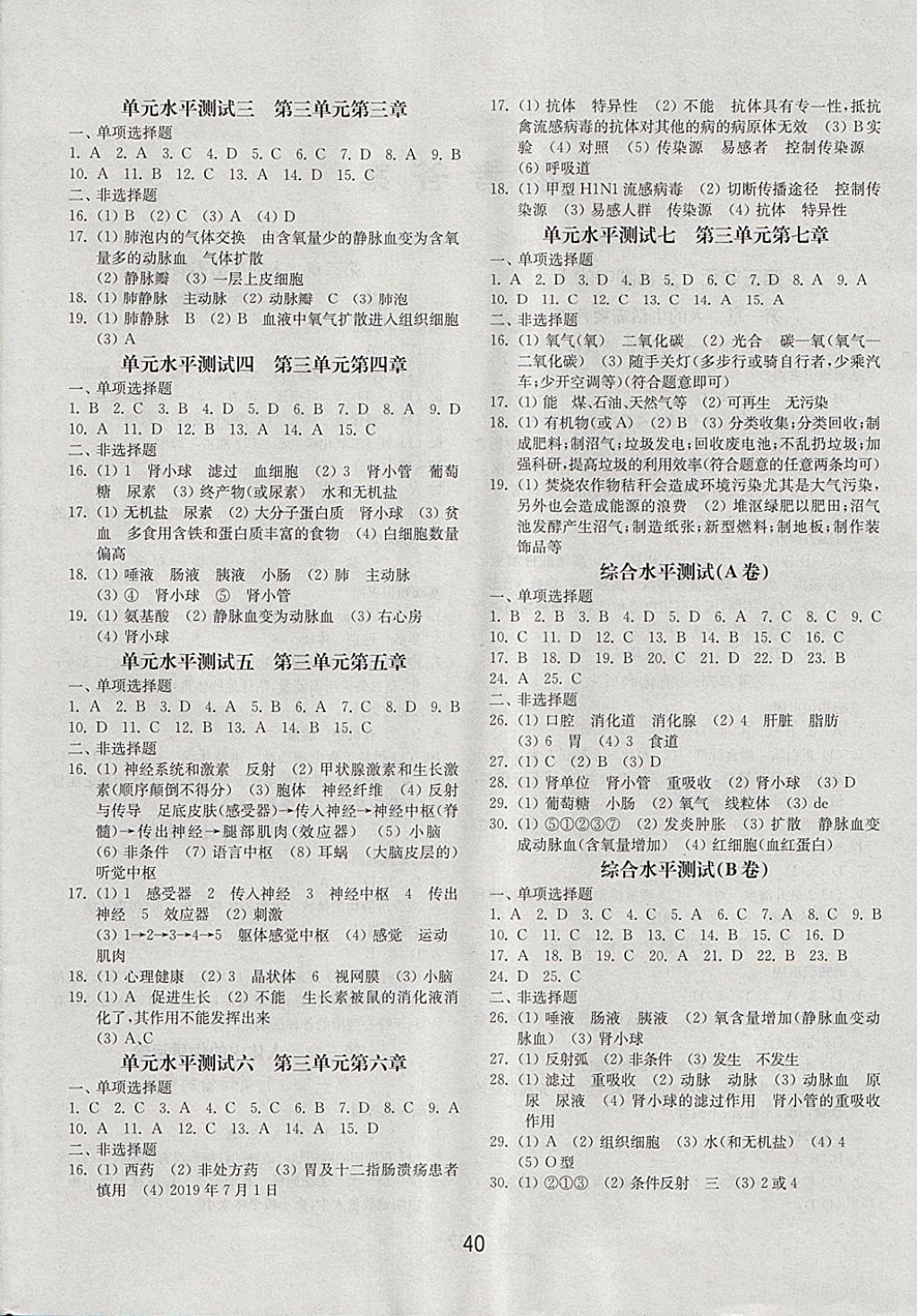 2018年初中基礎(chǔ)訓(xùn)練七年級(jí)生物學(xué)下冊(cè)濟(jì)南版山東教育出版社 第4頁