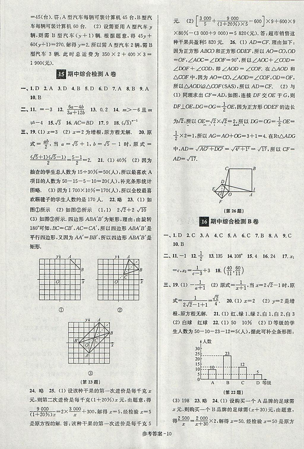 2018年搶先起跑大試卷八年級數(shù)學(xué)下冊江蘇版 第10頁