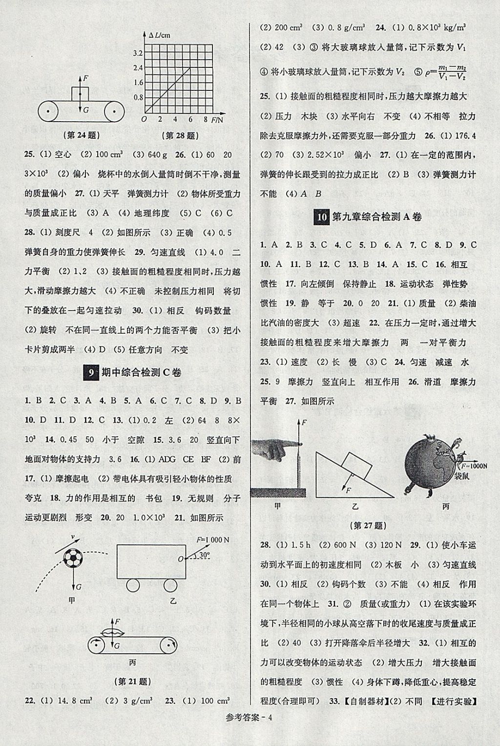 2018年搶先起跑大試卷八年級物理下冊江蘇版 第4頁