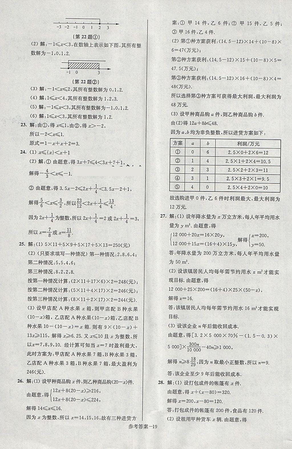 2018年超能學(xué)典名牌中學(xué)期末突破一卷通七年級(jí)數(shù)學(xué)下冊(cè)蘇科版 第19頁