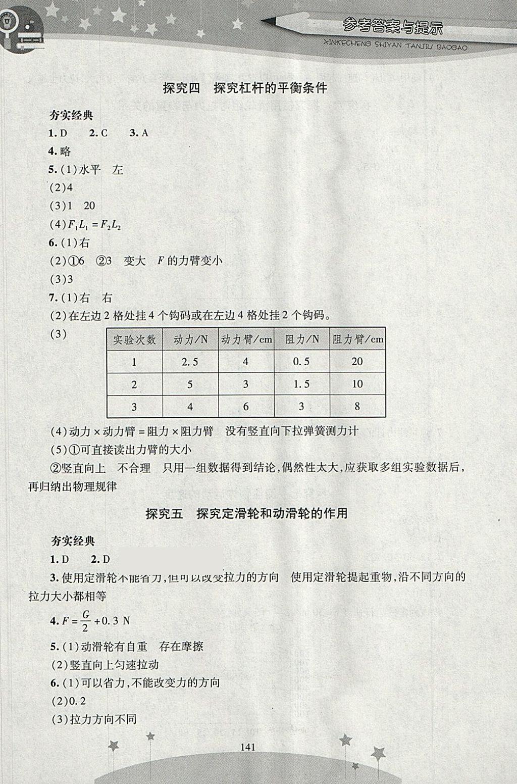 2018年新課程實(shí)驗(yàn)探究報(bào)告八年級物理下冊滬粵版 第3頁