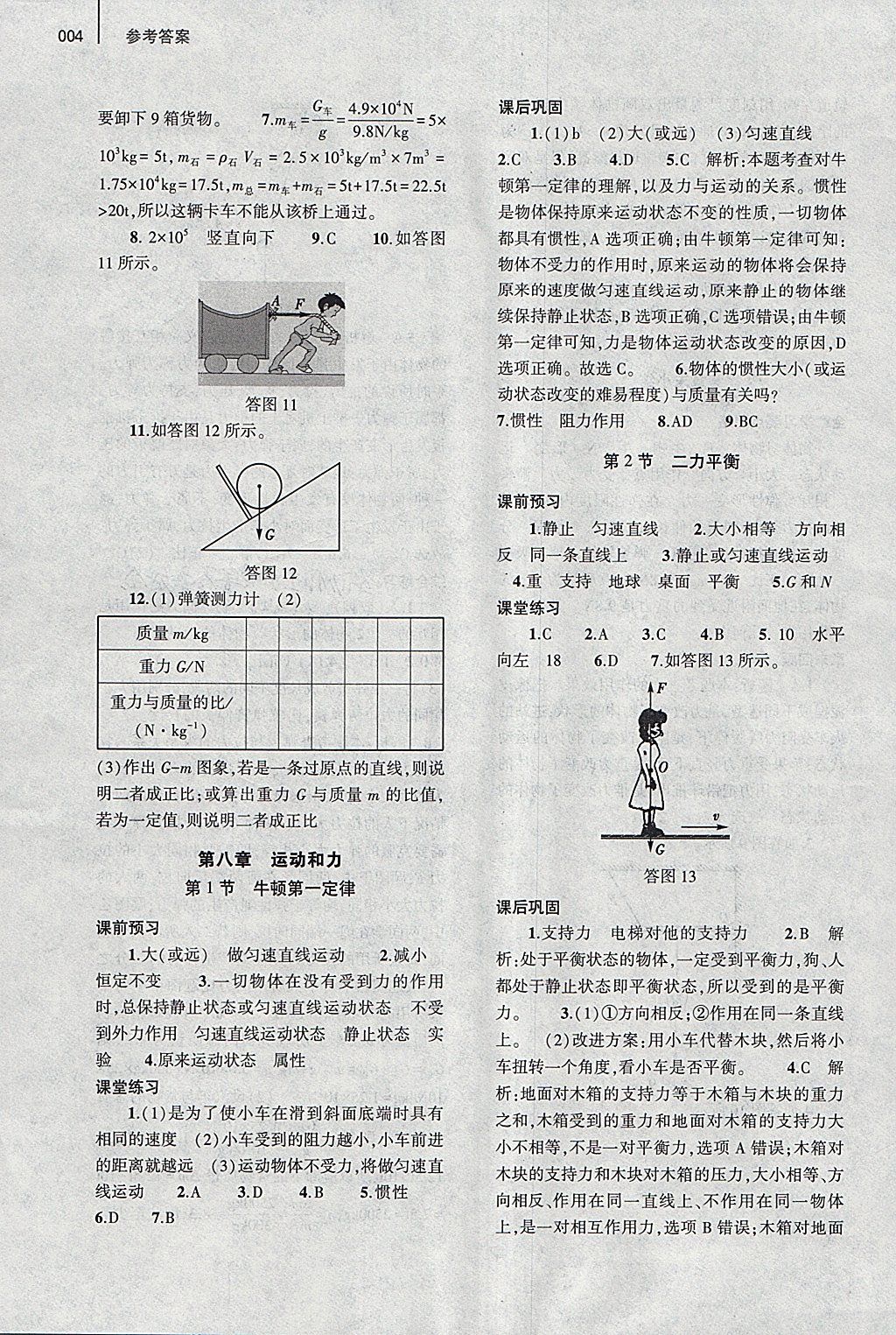 2018年基礎(chǔ)訓(xùn)練八年級物理下冊人教版大象出版社 第11頁