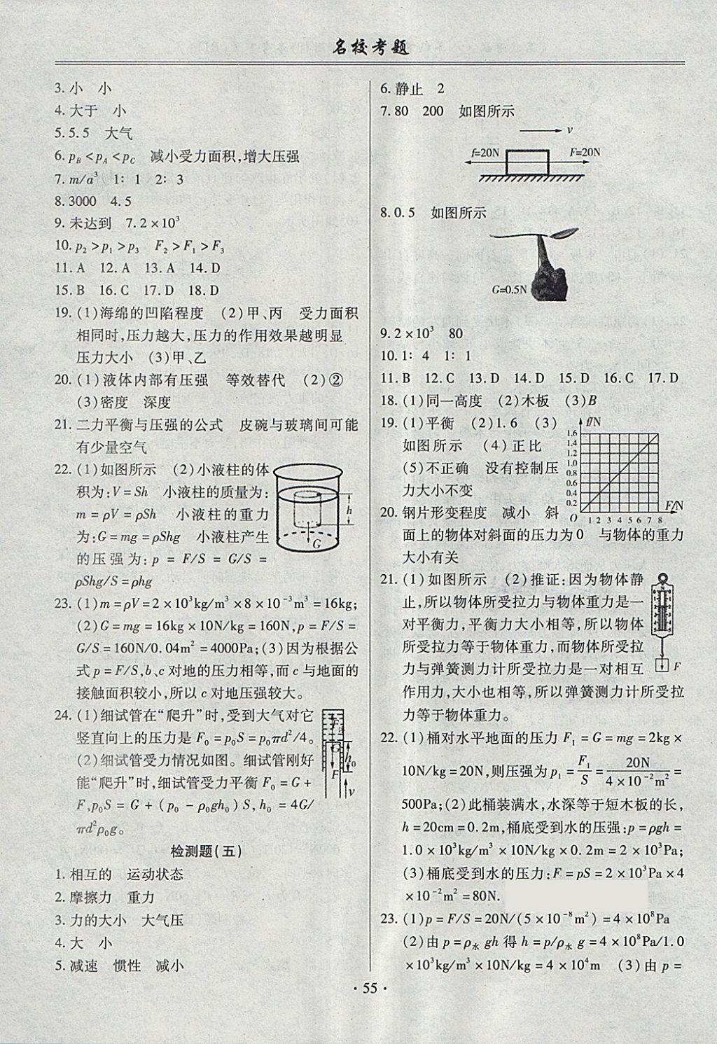 2018年名?？碱}八年級(jí)物理下冊(cè)人教版 第3頁