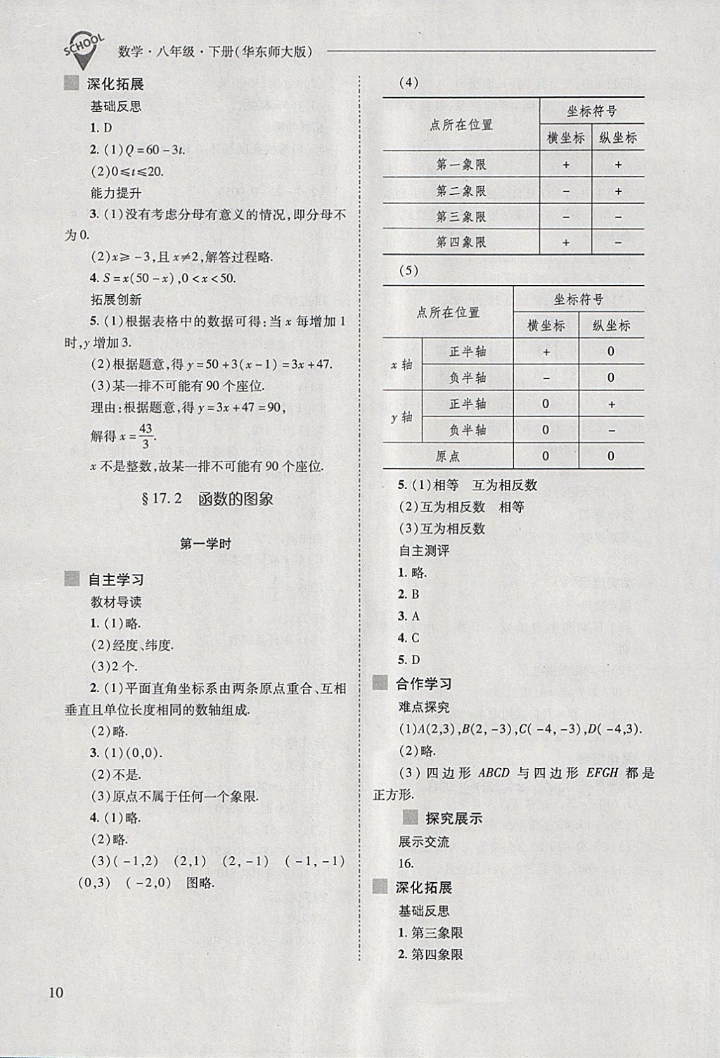 2018年新課程問題解決導(dǎo)學(xué)方案八年級數(shù)學(xué)下冊華東師大版 第10頁