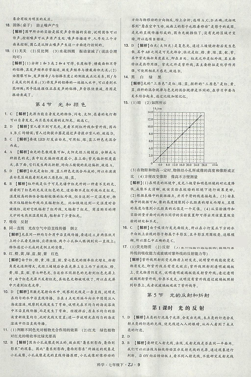 2018年經(jīng)綸學(xué)典學(xué)霸七年級(jí)科學(xué)下冊浙教版 第9頁