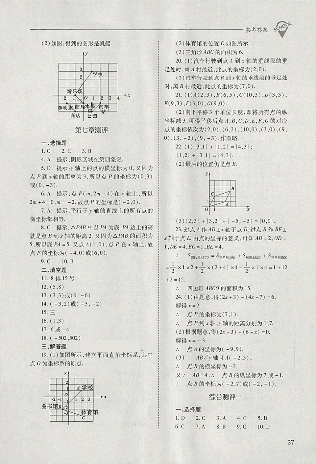 2018年新課程問(wèn)題解決導(dǎo)學(xué)方案七年級(jí)數(shù)學(xué)下冊(cè)人教版 第27頁(yè)