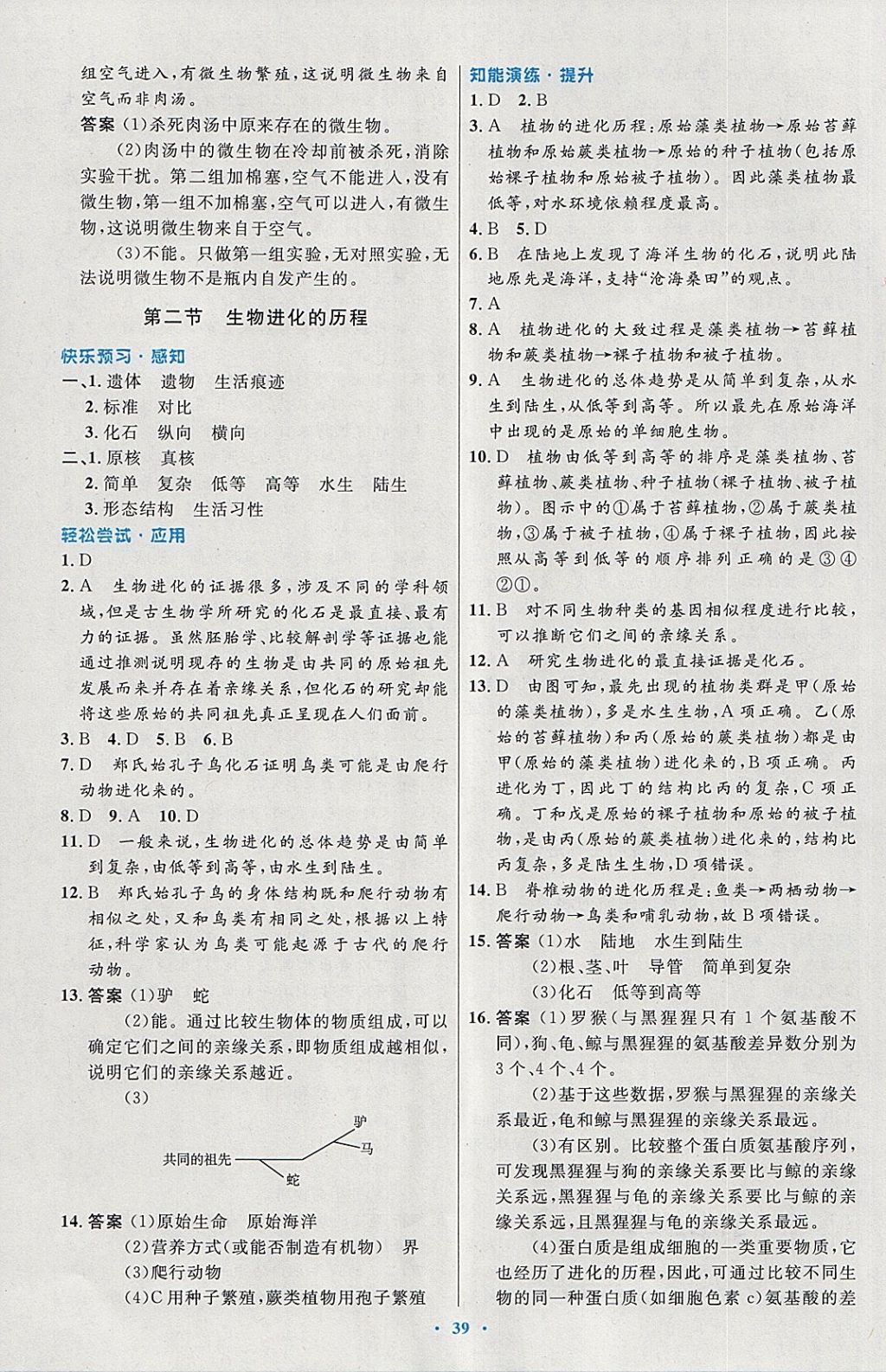 2018年初中同步測控優(yōu)化設(shè)計(jì)八年級生物學(xué)下冊人教版 第15頁