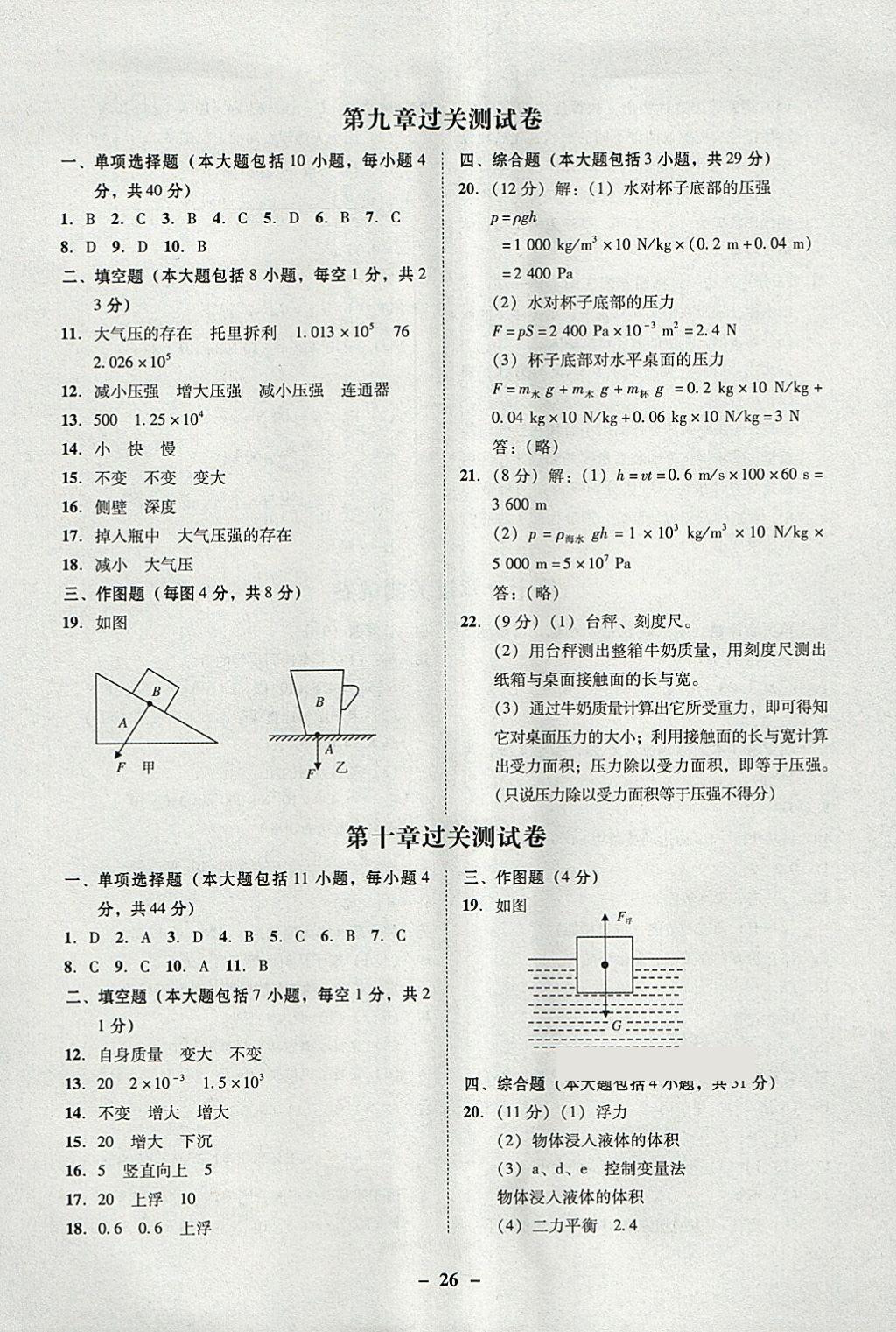 2018年南粤学典学考精练八年级物理下册人教版 第2页