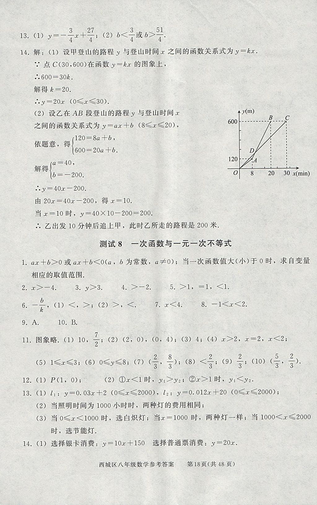 2018年學(xué)習(xí)探究診斷八年級(jí)數(shù)學(xué)下冊 參考答案第18頁