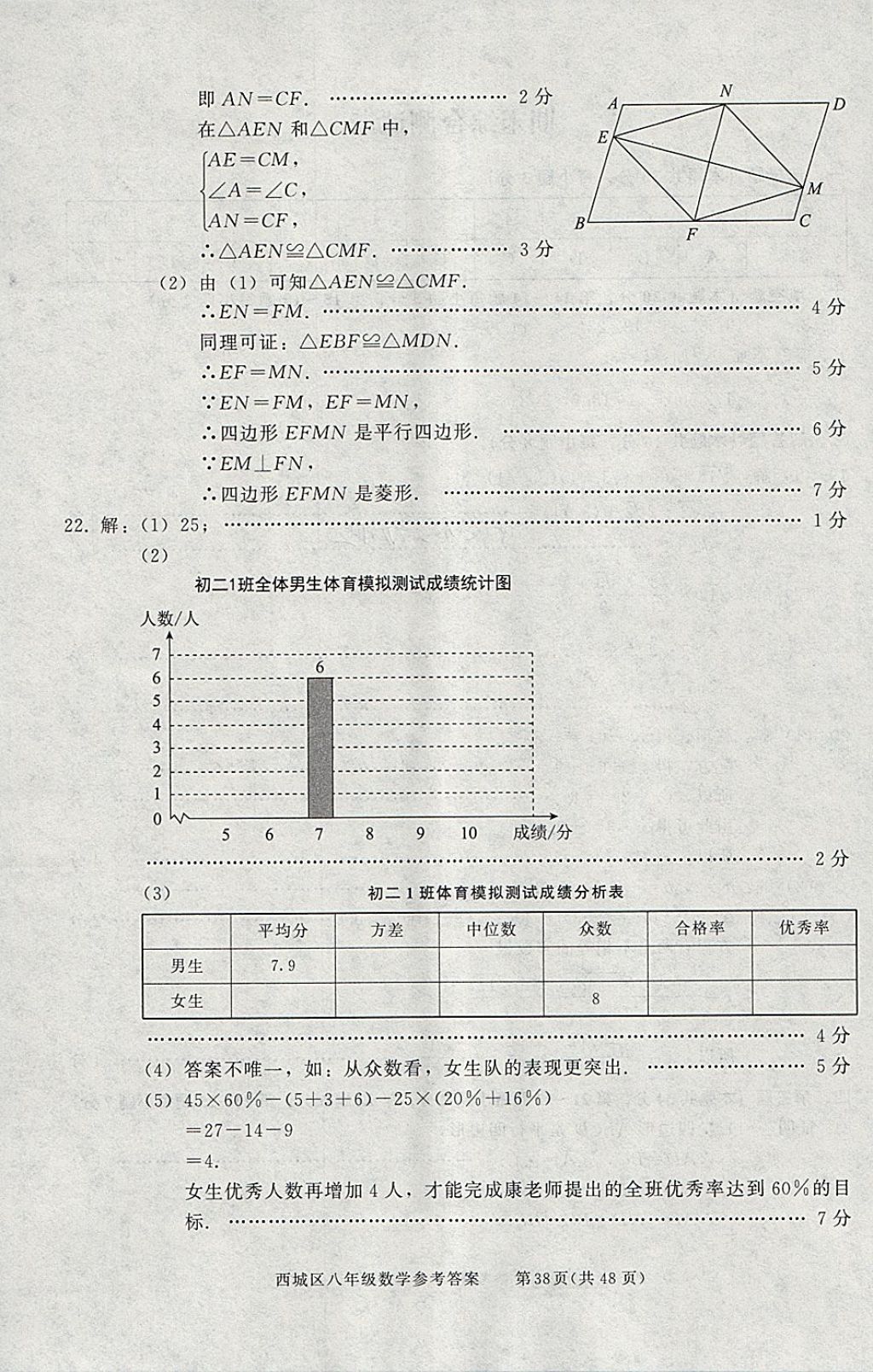 2018年學習探究診斷八年級數(shù)學下冊 參考答案第38頁