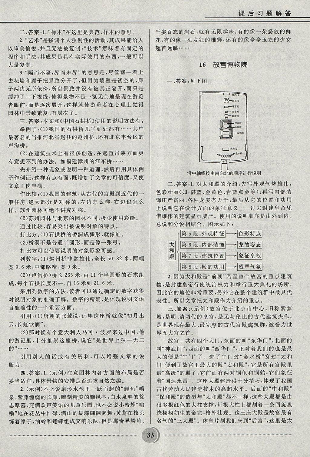 2018年奪冠百分百初中精講精練七年級語文下冊魯教版五四制 參考答案第33頁