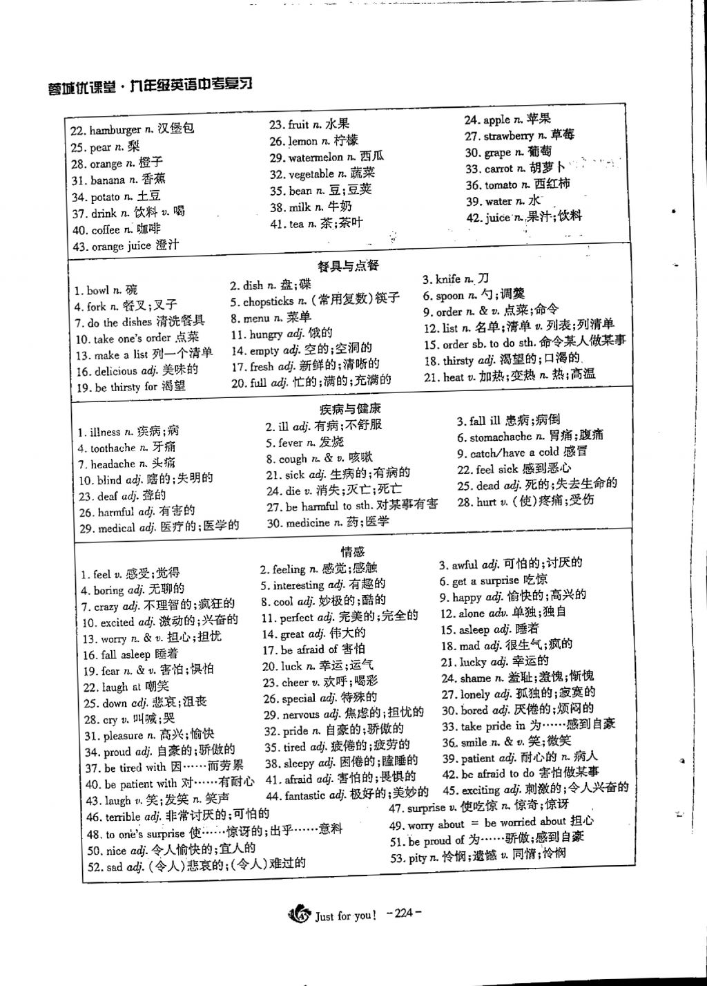 2018年蓉城优课堂给力A加九年级英语中考复习 第三部分第32页