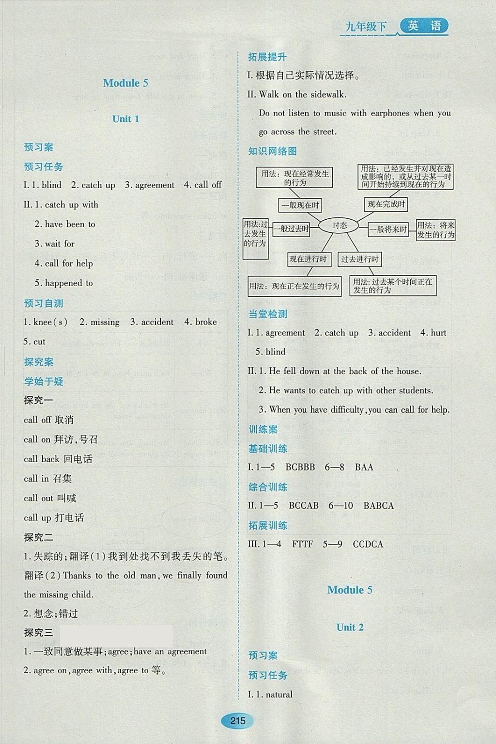 2018年資源與評價九年級英語下冊外研版 參考答案第13頁