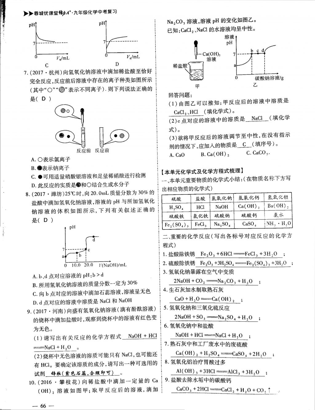 2018年蓉城優(yōu)課堂給力A加九年級(jí)化學(xué)中考復(fù)習(xí) 第22頁(yè)