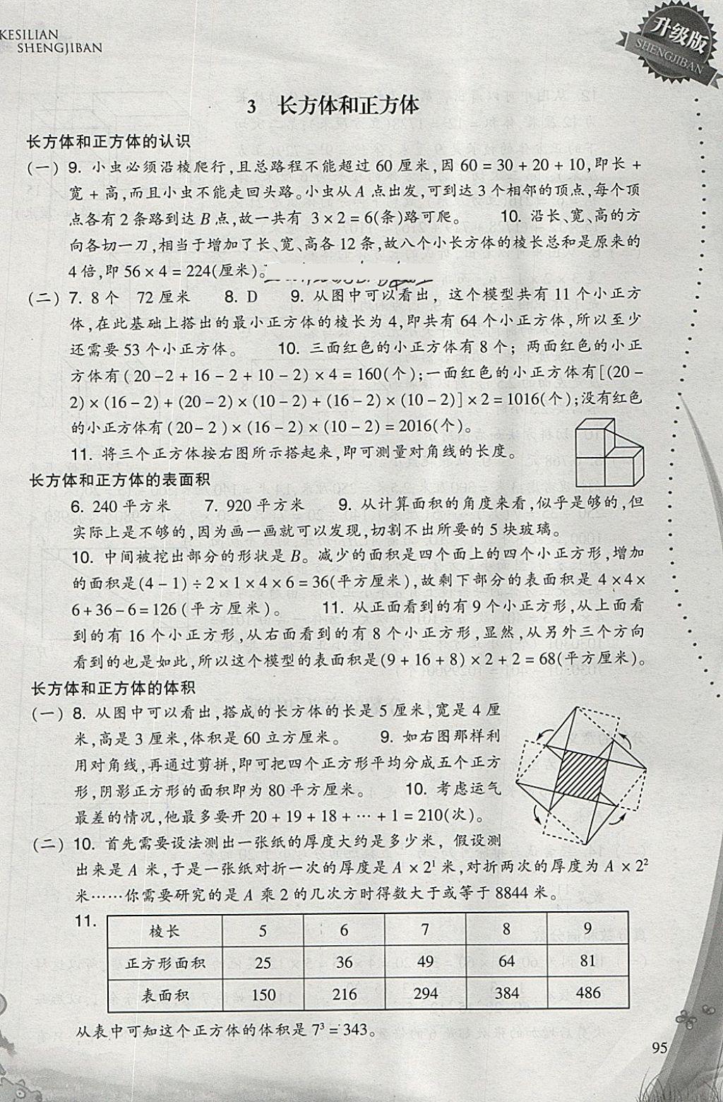 2018年小學(xué)數(shù)學(xué)一課四練五年級(jí)下冊(cè)人教版 參考答案第2頁(yè)